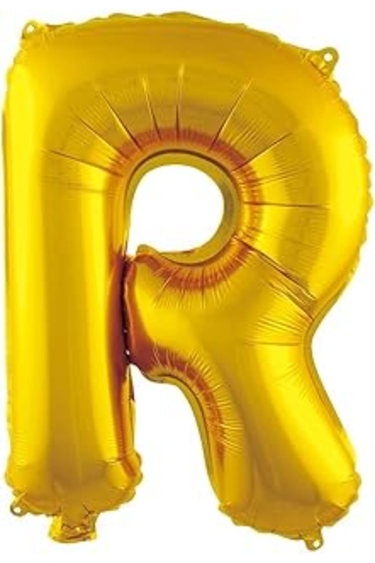 Karachil Parti Vitrini R Harfi 16 Inç Gold Renk Folyo Balon 36 Cm (ALTIN)
