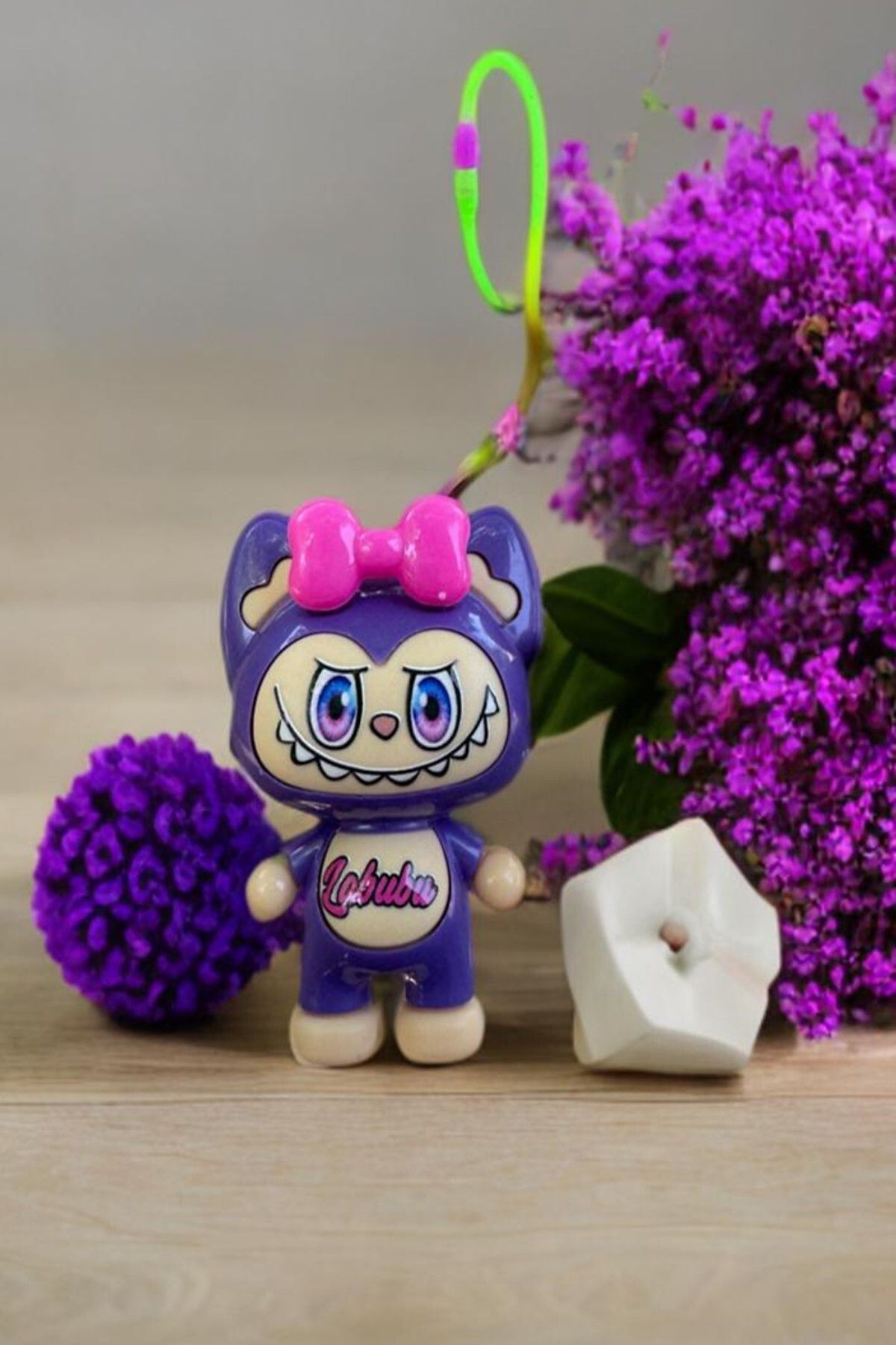 Hyd Oyuncak Mini Boy 9 Cm Labubu Have A Seat, Exciting Macaron The Monsters, Biginto Energy Labubu