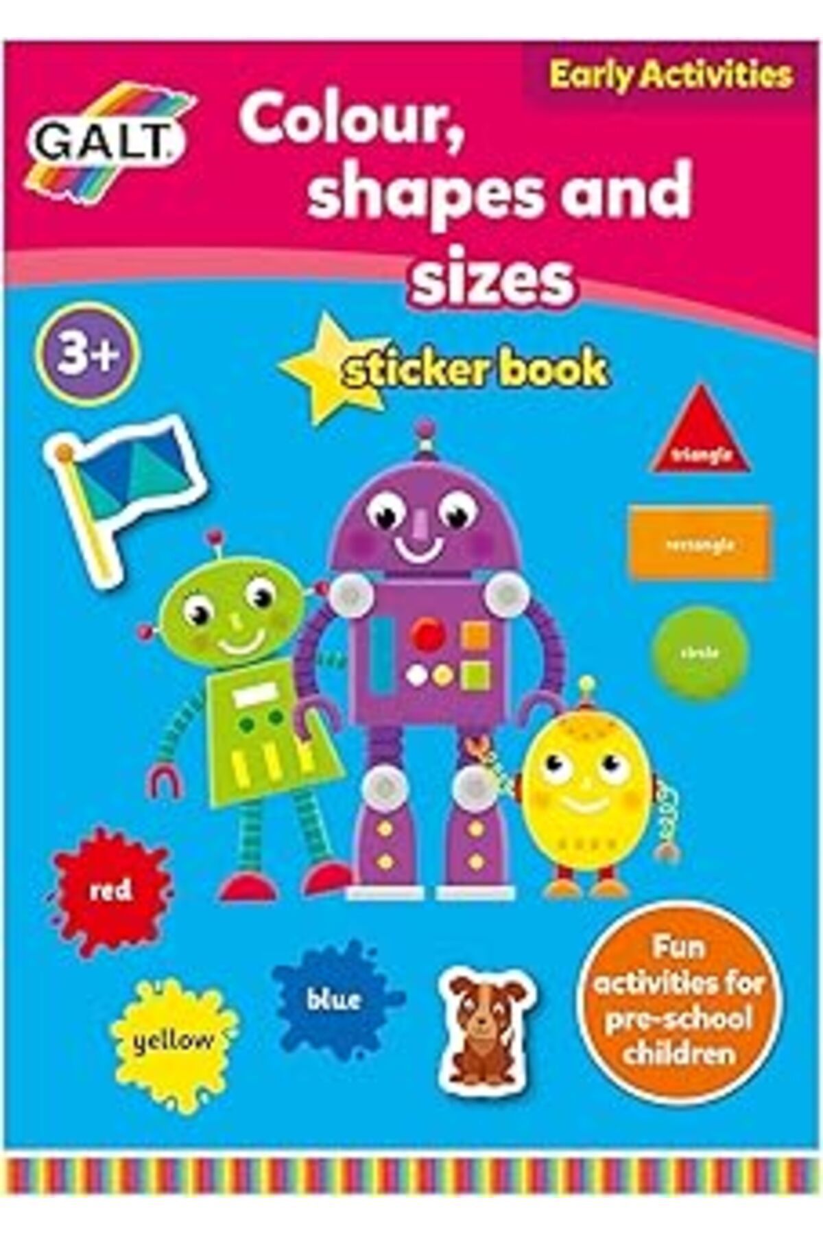 Pazarcan Galt Colour, Shapes And Sizes 3 Yaş+ Aktivite Kitabı (L3124F)