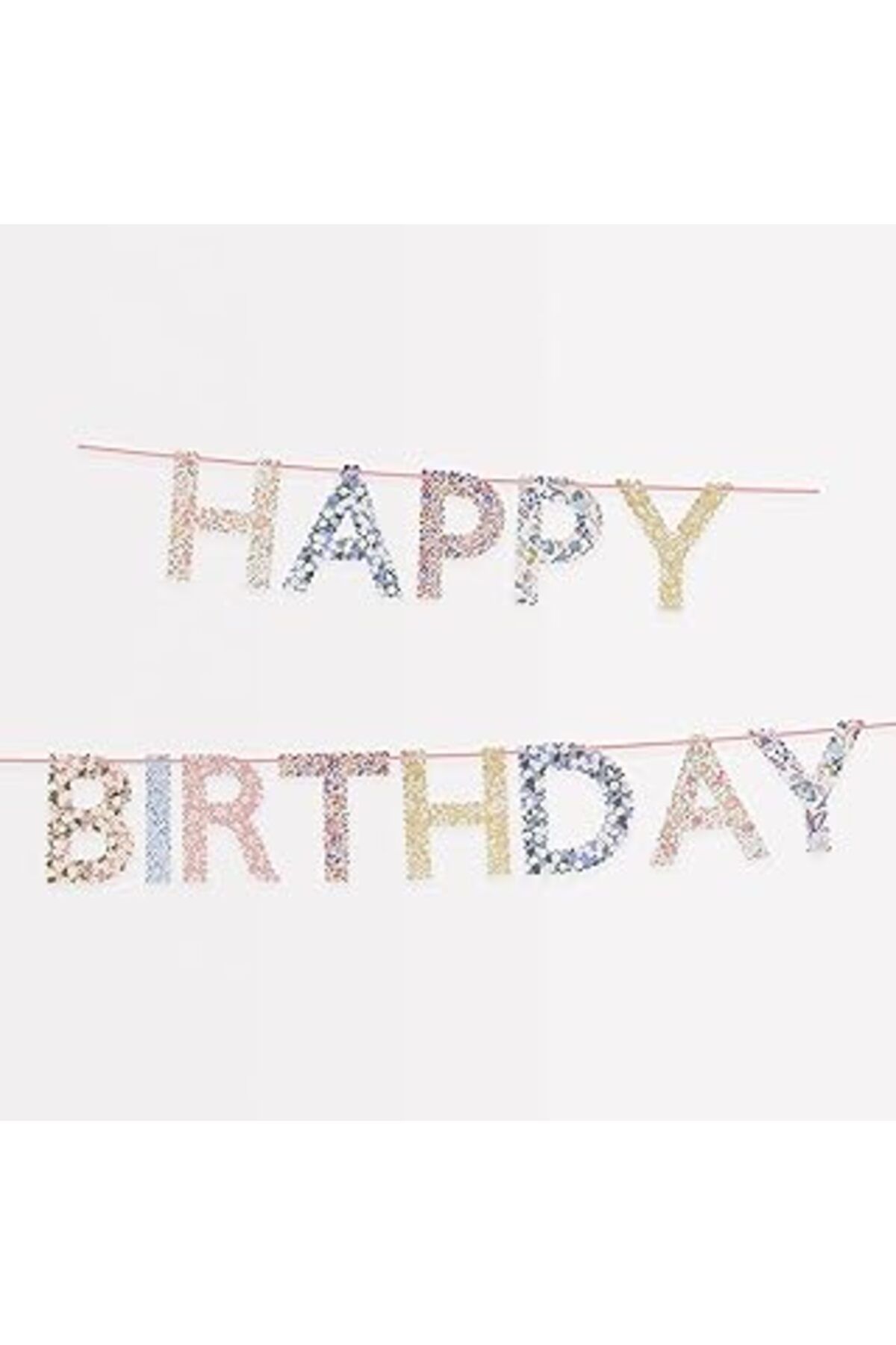 Pazarcan Meri Meri X Liberty - Happy Birthday Asılan Süs