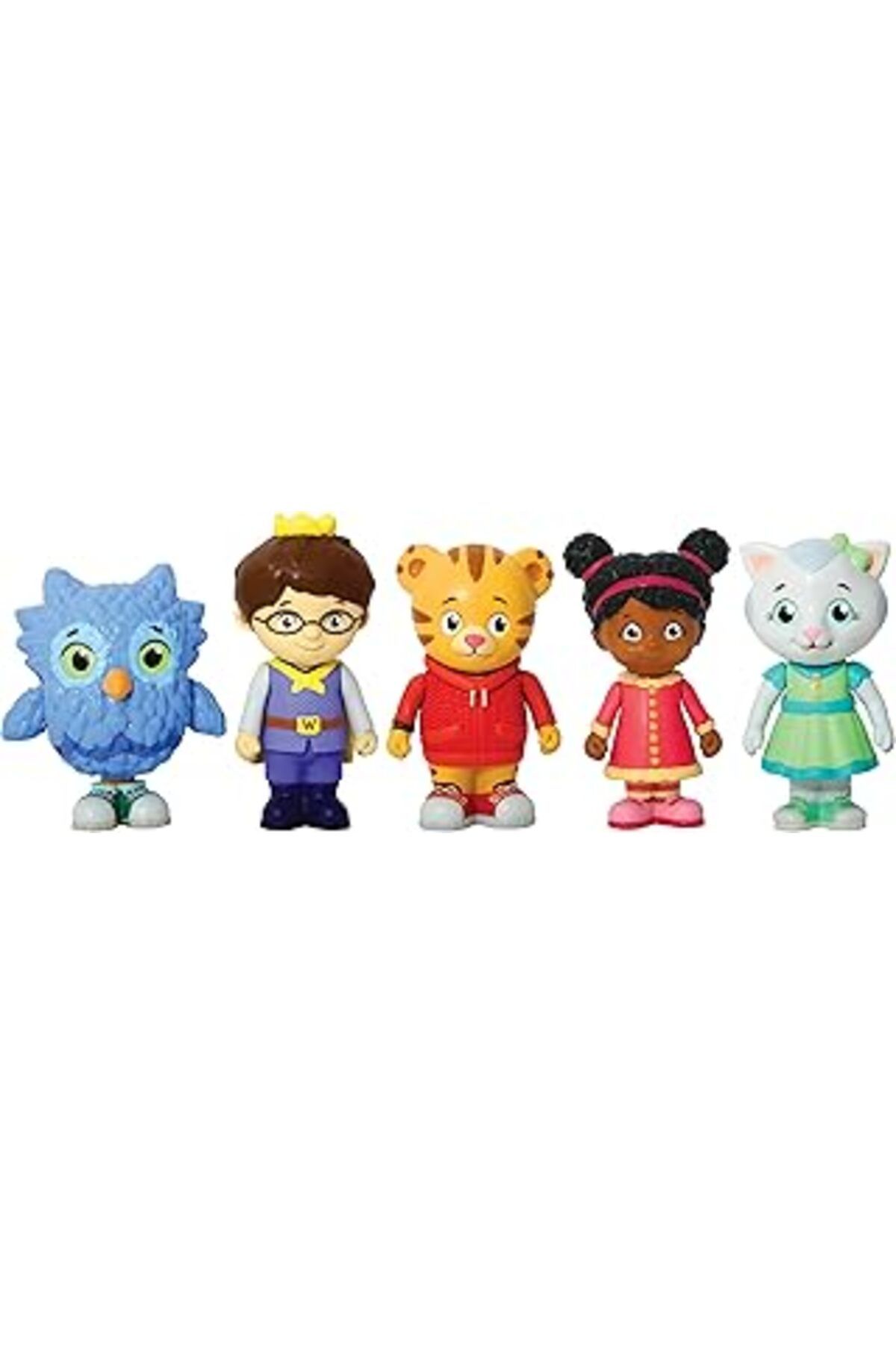 Mu Art Ahşap Daniel Tiger'S Neighborhood Friends Figür Seti (5'Li Paket)