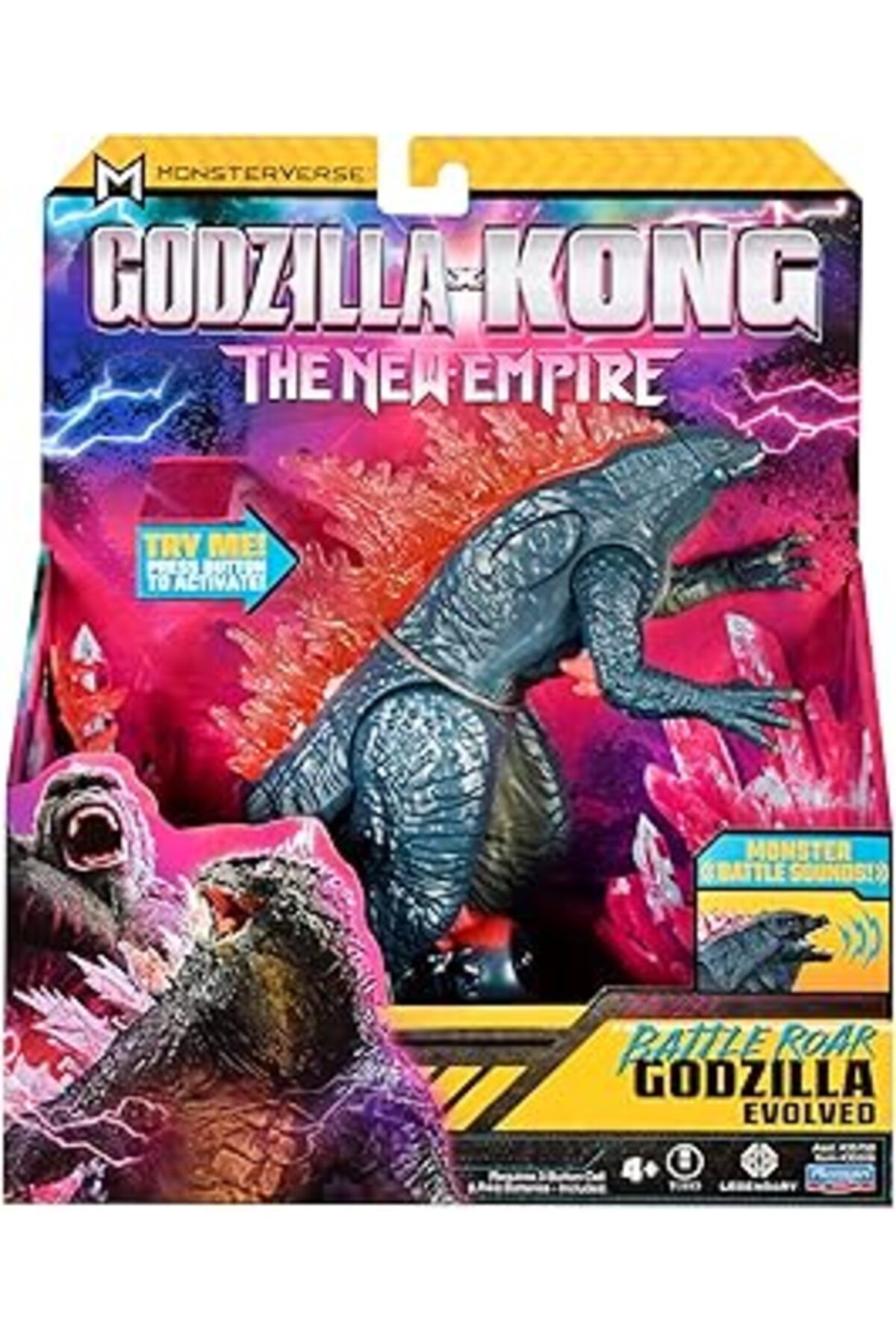 Pazarcan Godzilla X Kong Deluks Aksiyon Figürü 18 Cm Sesli Godzilla Evolved