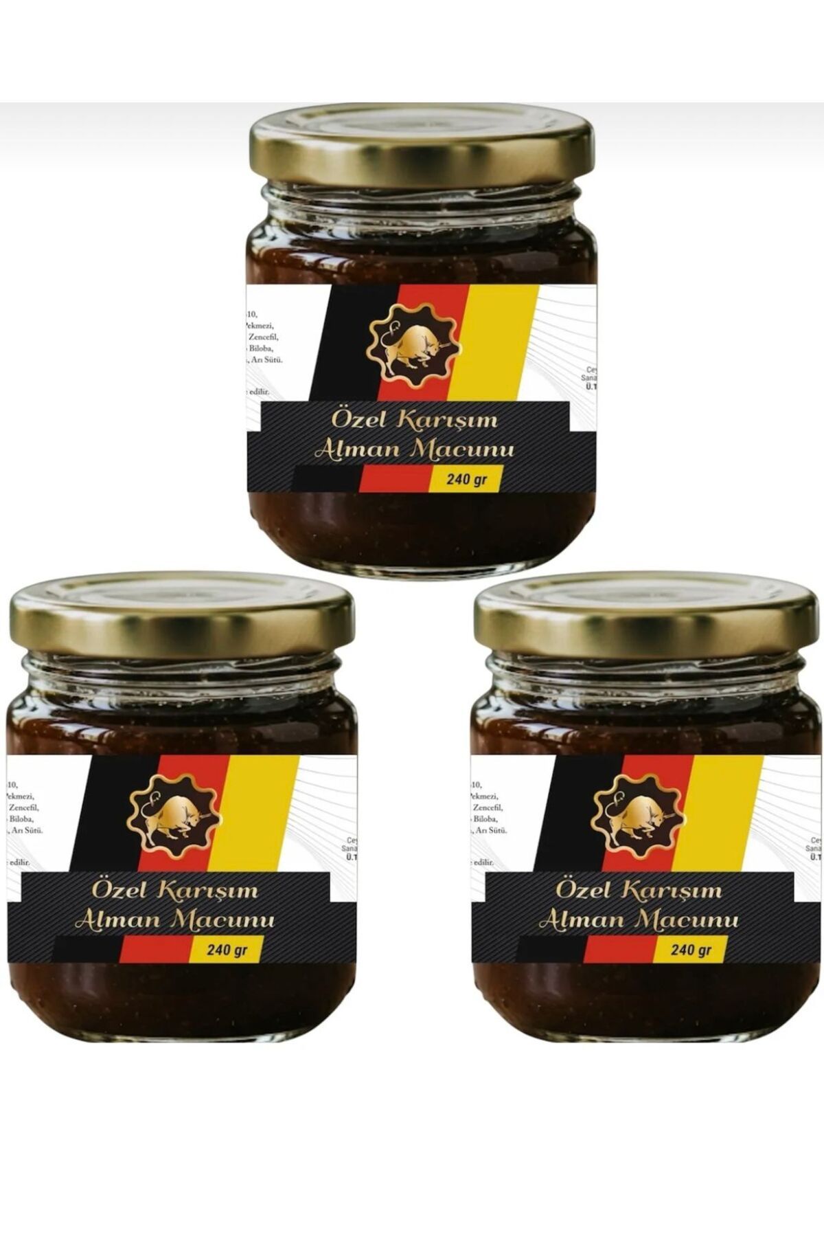 Alma n Macunu Güç ve Kuvvet Ginsengli 3'lü Kavanoz 240 gr