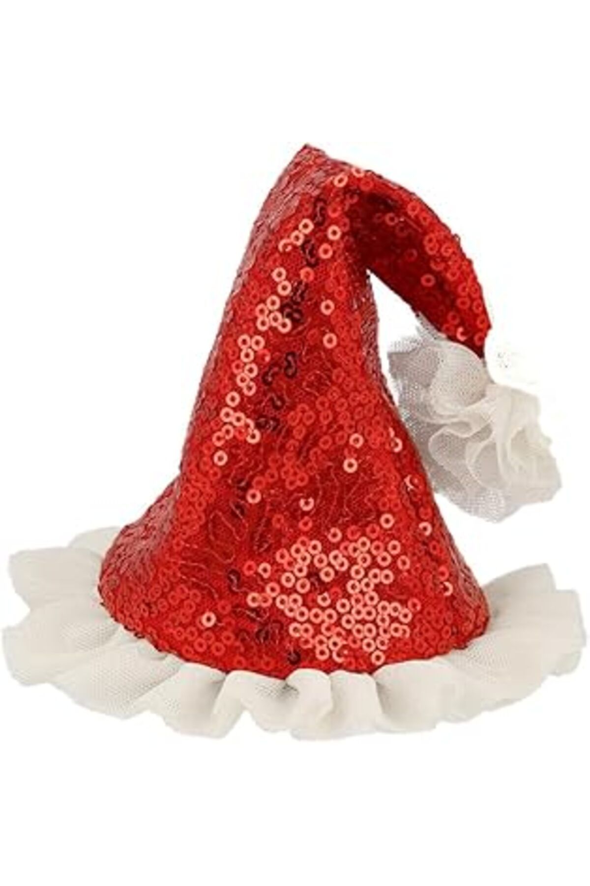 Qedii Meri Meri - Sequin Santa Hat Hair Clip - Noel Baba Şapkası Toka