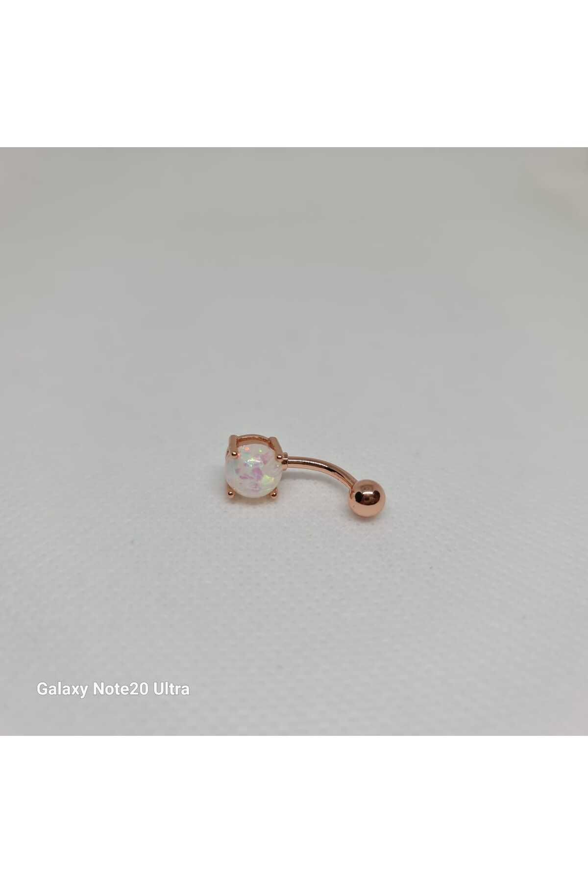 Store 316L Opal Taş Temalı Paslanmaz Çelik Göbek Piercing