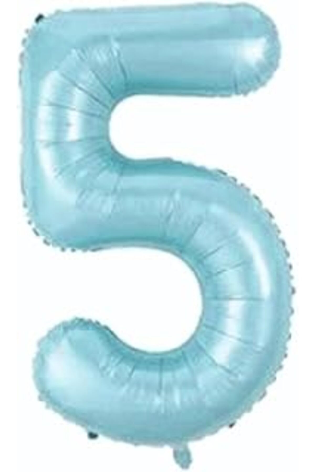 Roses Store 5 Açık Mavi Renk Rakam Folyo Balon 80 Cm