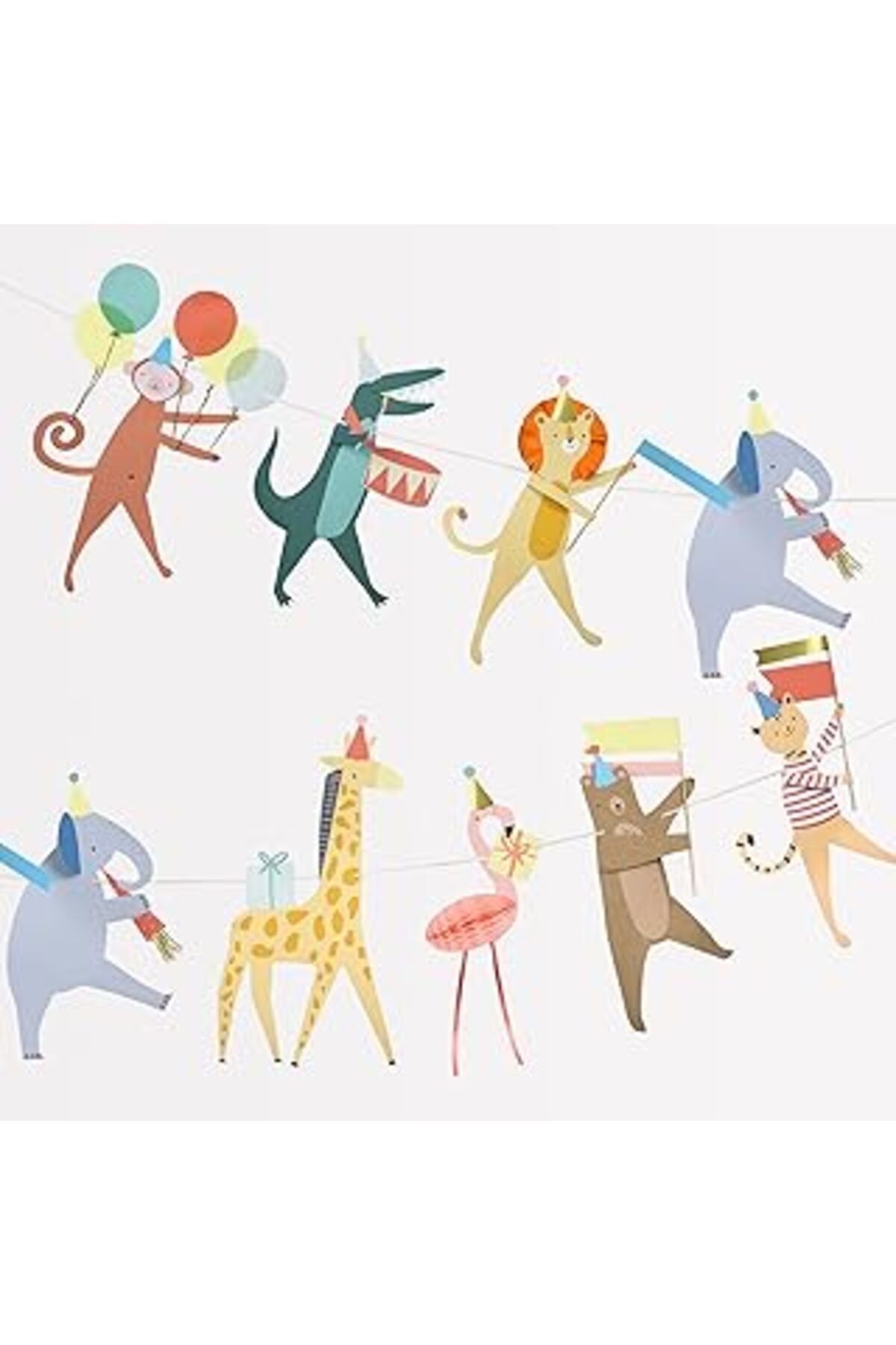 Pazarcan Meri Meri - Animal Parade Garland - Hayvan Geçit Töreni Asılan Süs