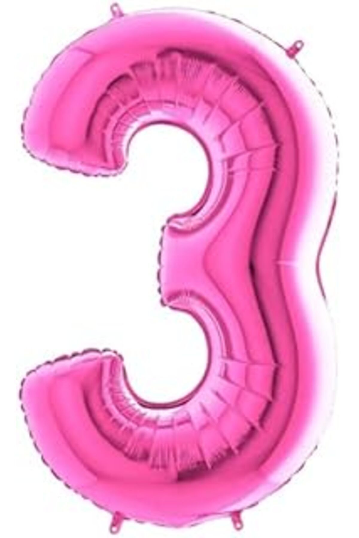 Roses Store Fuşya Pembe Folyo Rakam Balon 100 Cm 3
