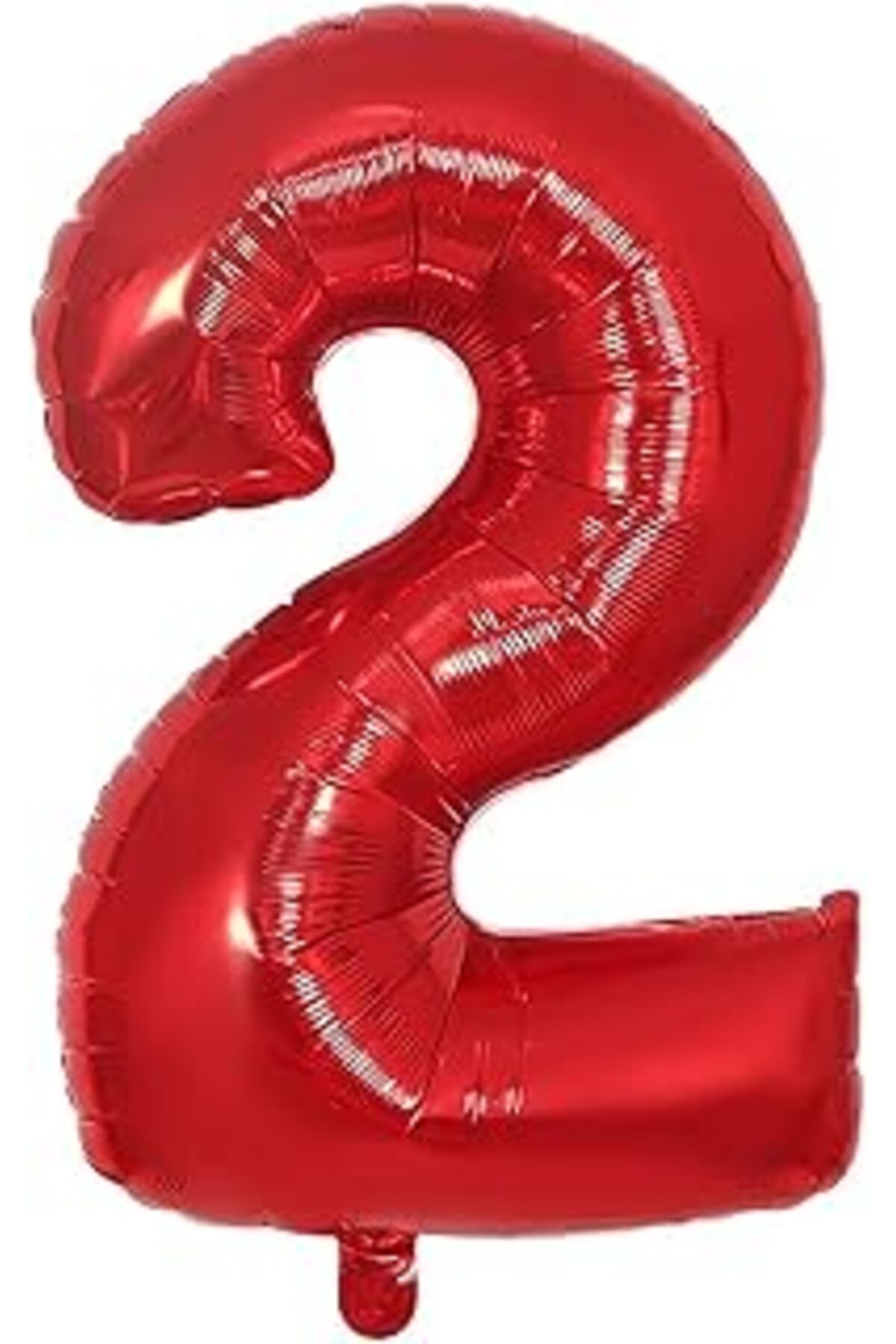 Karachil Folyo Balon Kırmızı 2 Rakamı 40 İnç 100 Cm