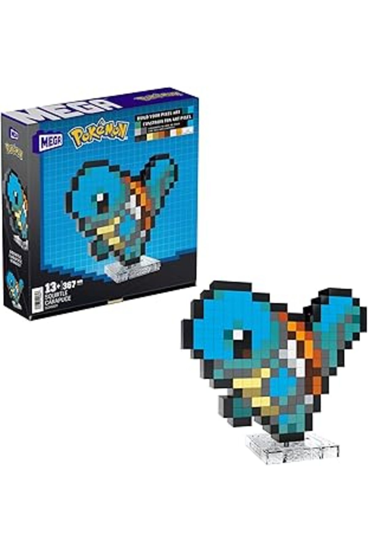 Pazarcan Mega Brands, Mega Pokémon Squirtle Pixel Sanatı, Hth77, Çok Renkli