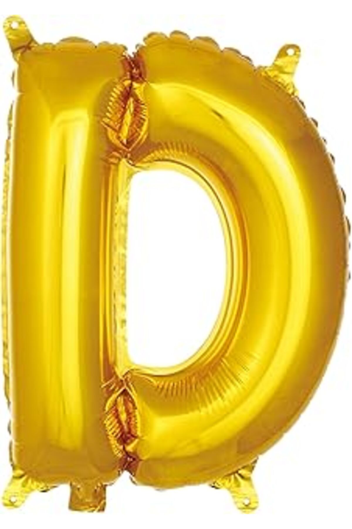 Karachil Parti Vitrini D Harfi 16 İnç Gold Renk Folyo Balon 36 Cm (Altın)