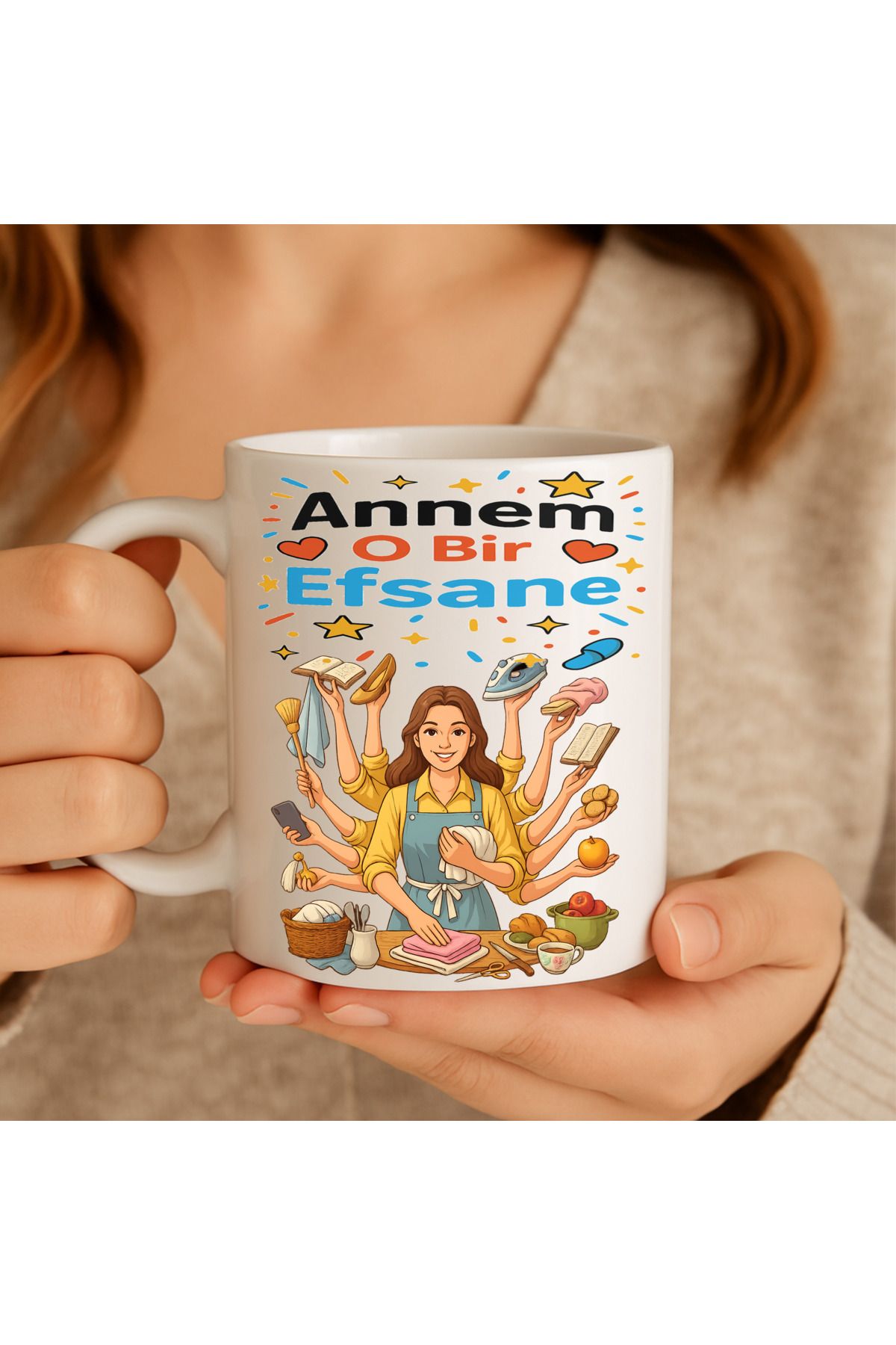 sıradışıhediyem ANNEM O BİR EFSANE kupa bardak ANNEYE HEDİYE ANNE DOĞUM GÜNÜ hediye