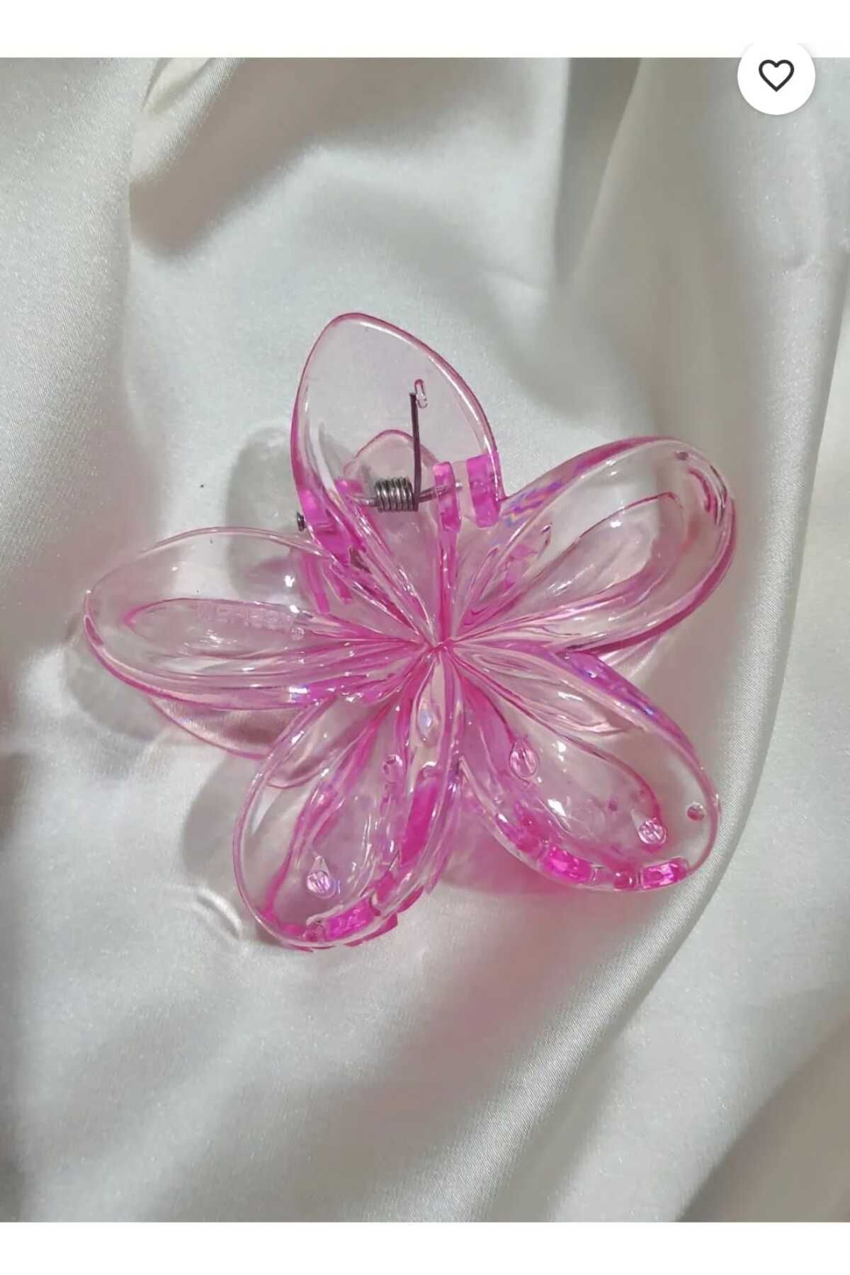 SHOPNEST 12 Adet Şeffaf Lotus Kadın Toka Seti Büyük Boy (8 Cm)