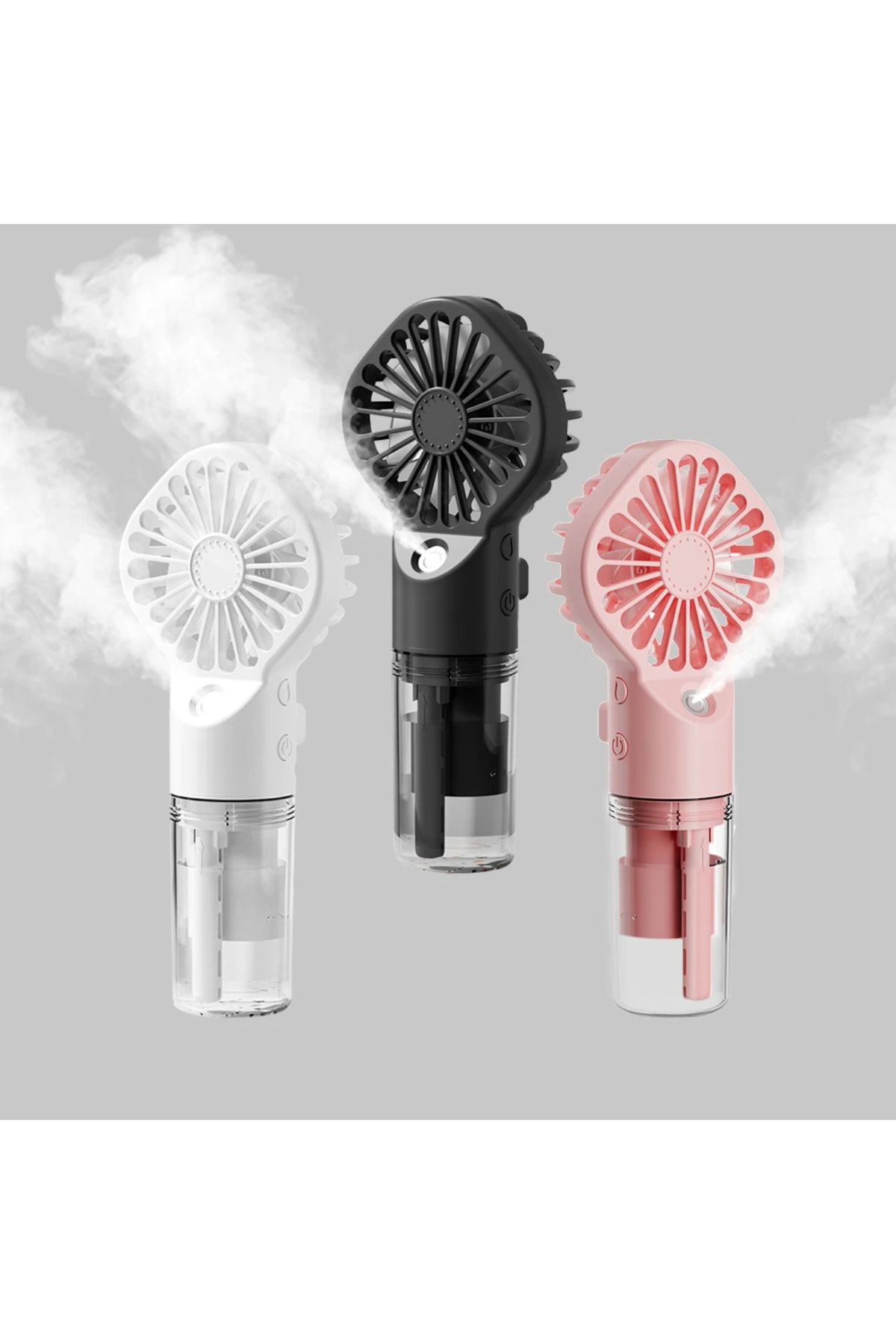 Techsuit-Mini ventilator portabil cu umidificator si 4 viteze Techsuit (G10) Negru 7