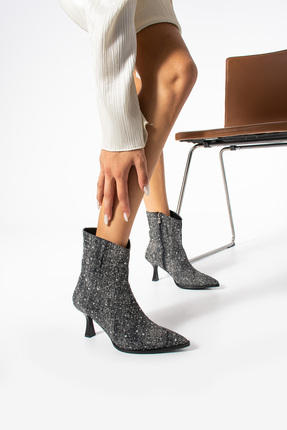 Sortie Yeni sezon bot siyah bot rahat ve konforlu topuk 7CM