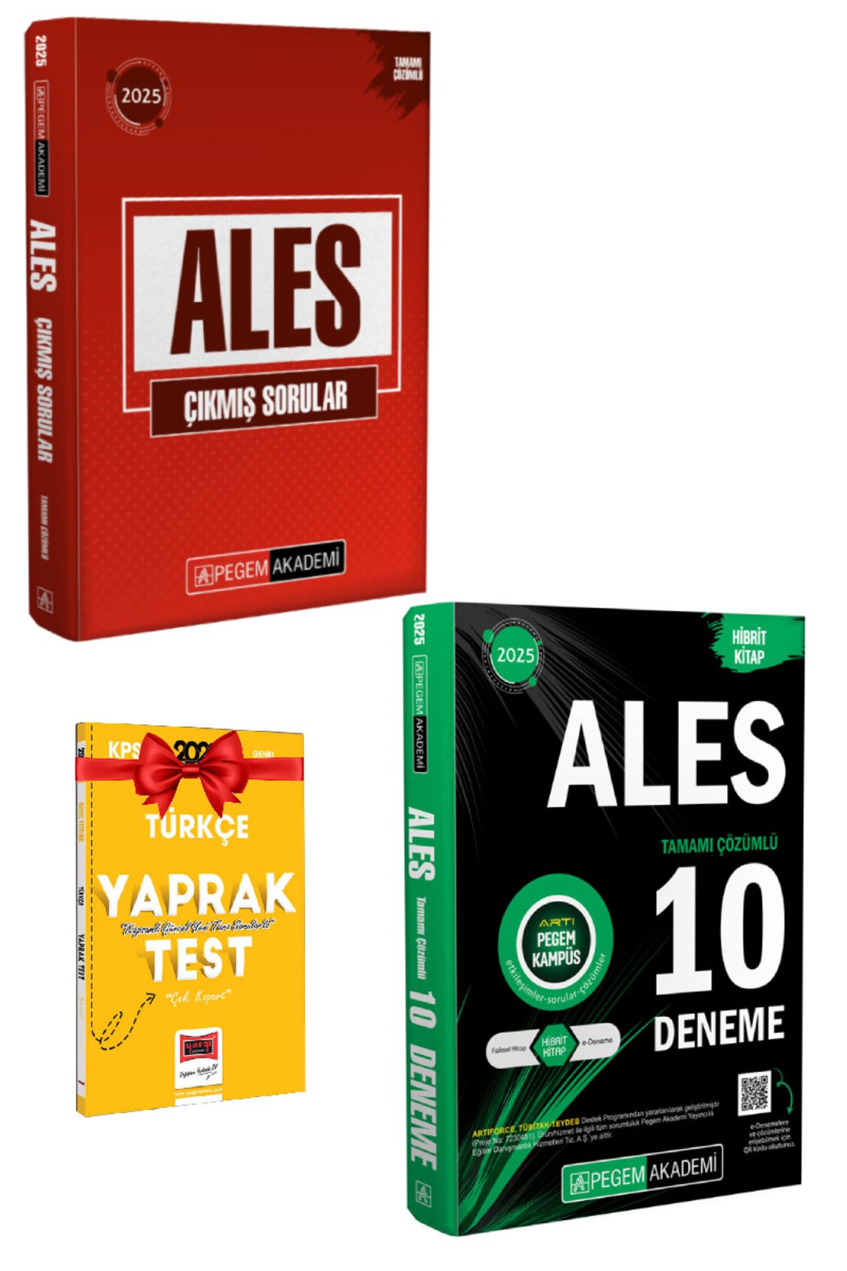 Pegem Akademi Yayıncılık 2025 Pegem Ales Çıkmış Sorular+Pegem Ales Deneme+Hediye