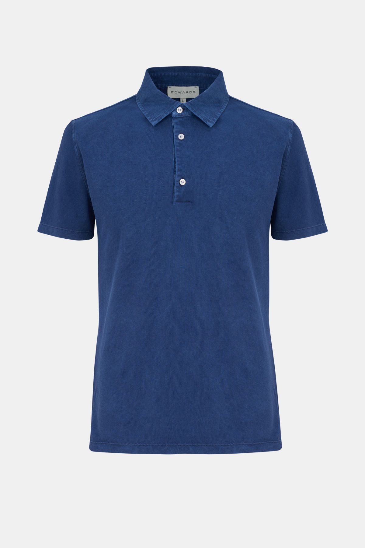 Edwards Erkek Koyu Mavi Pike Polo Yaka T-Shirt