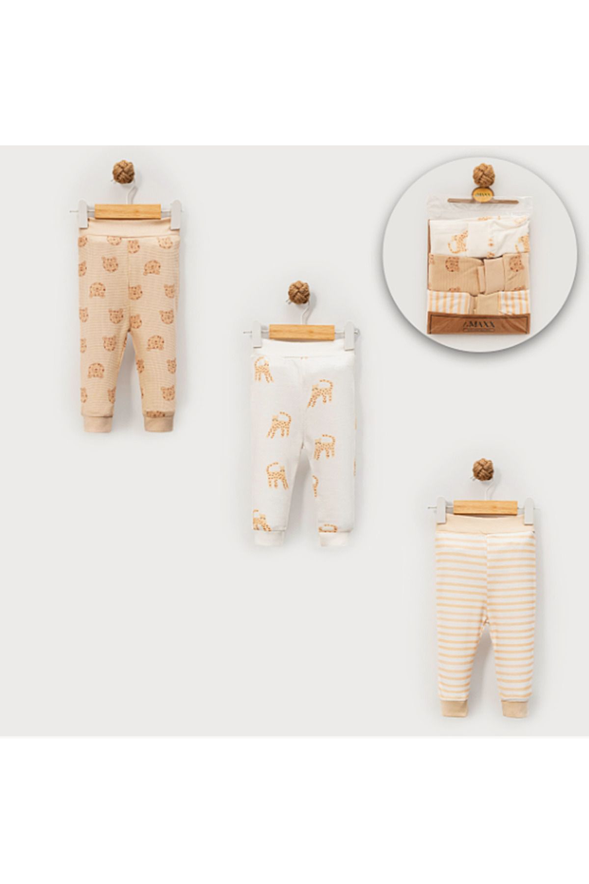 LOVE MAXX Luvvera Bebek 3lü Tek Alt Pantalon