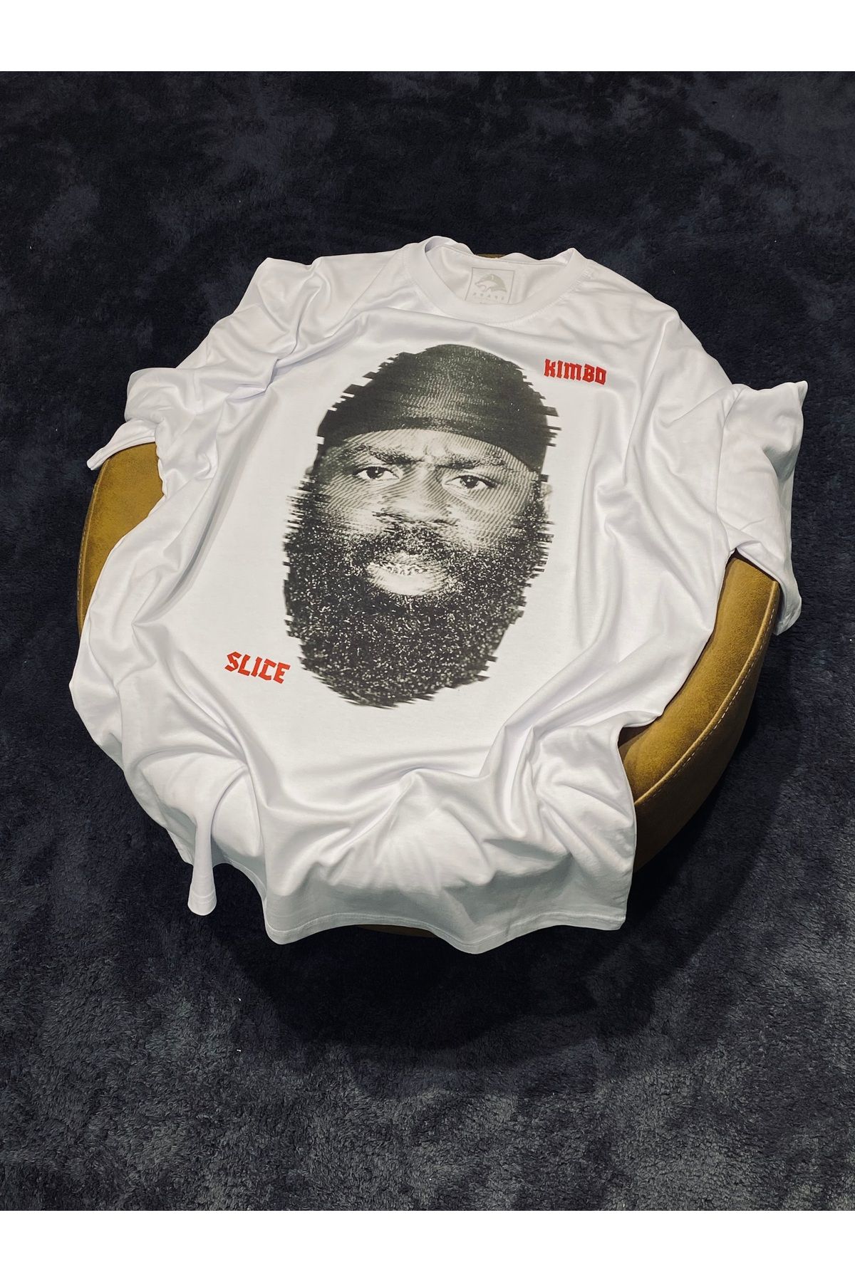 Spark Collection Ufc Kimbo Slice %100 Pamuklu Relax Kalıp Bisiklet Yaka Beyaz Tshirt