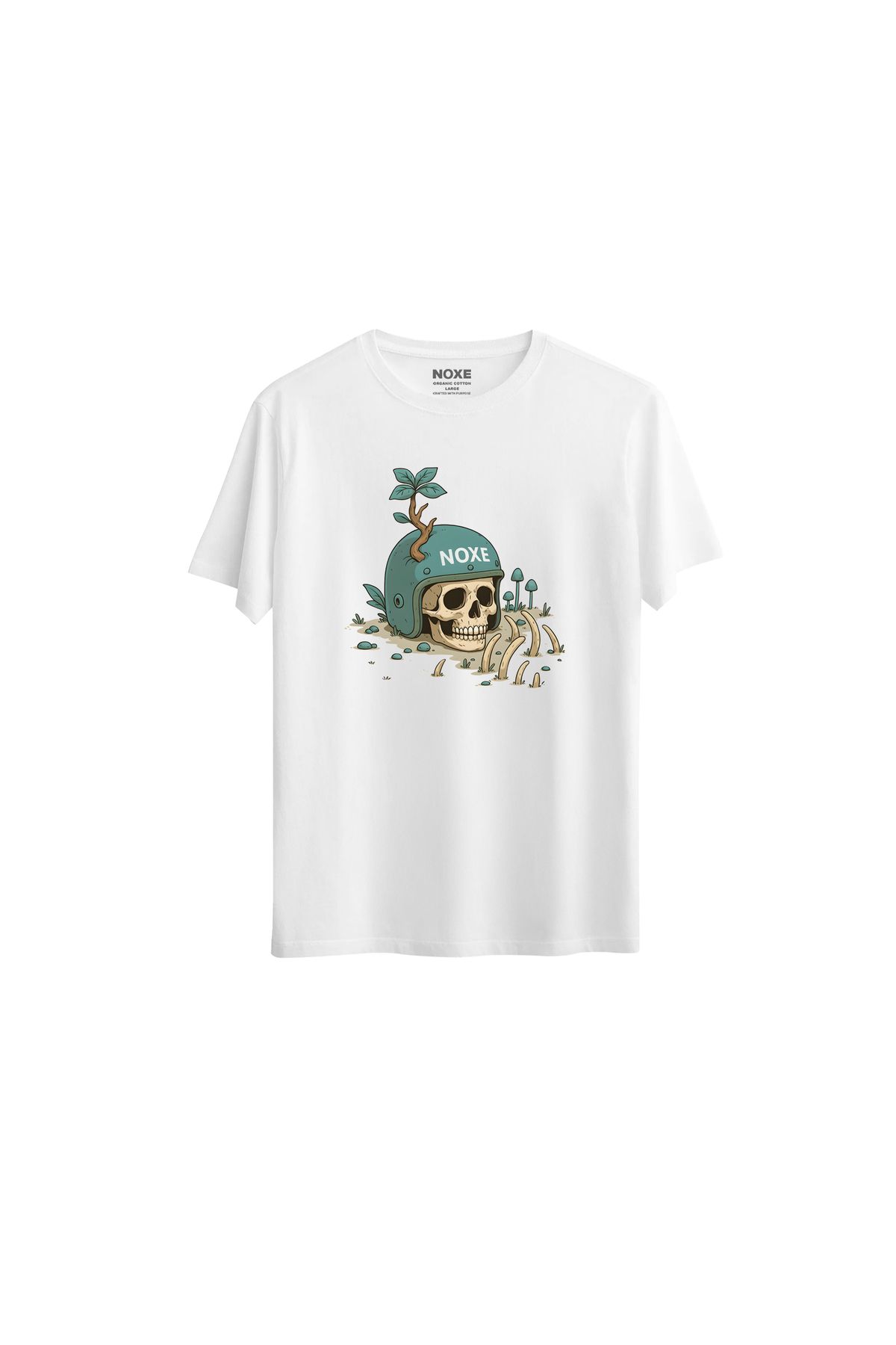 NOXE CLUB Root Regular Beyaz T-Shirt