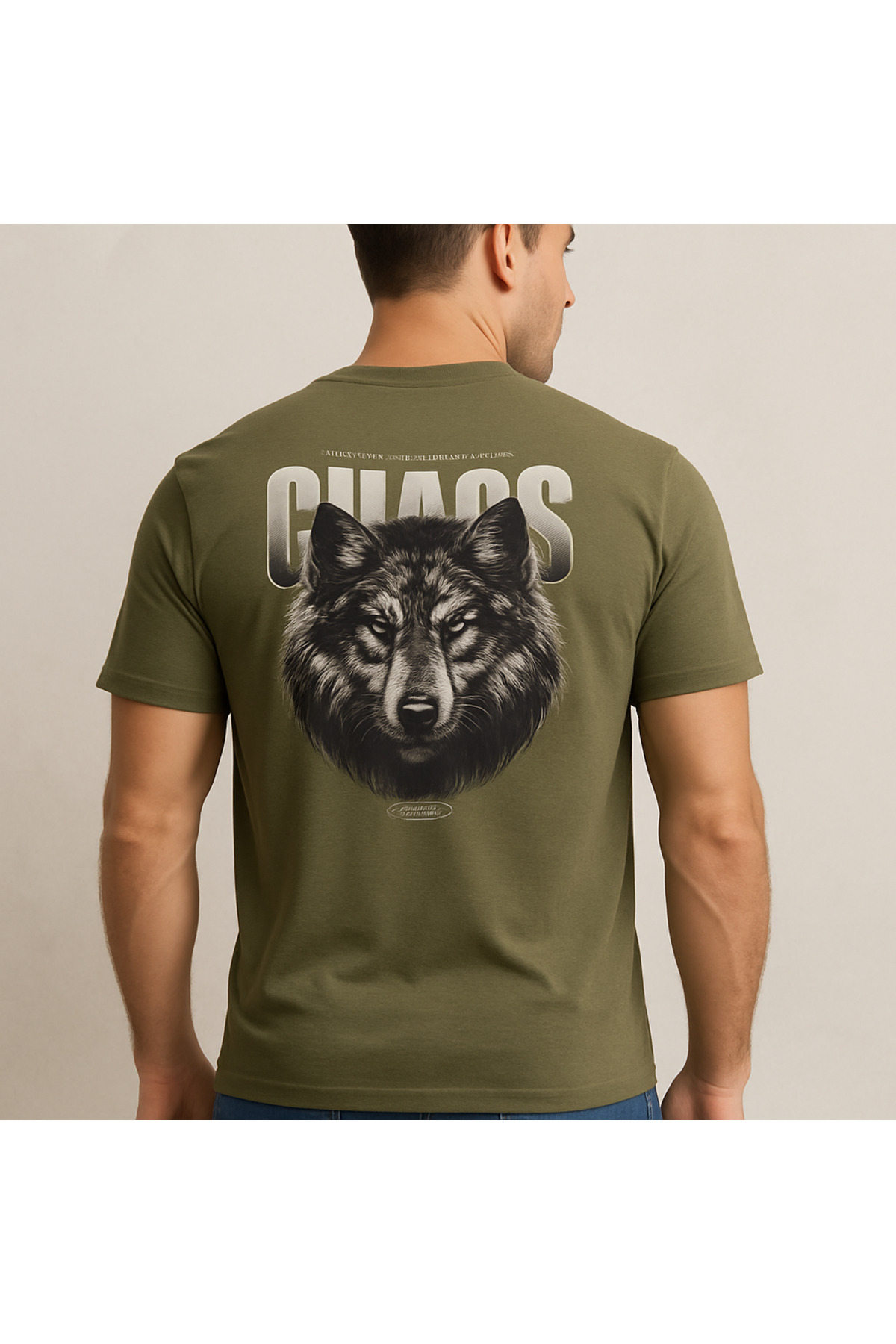 Haki Erkek Baskılı Tshirt