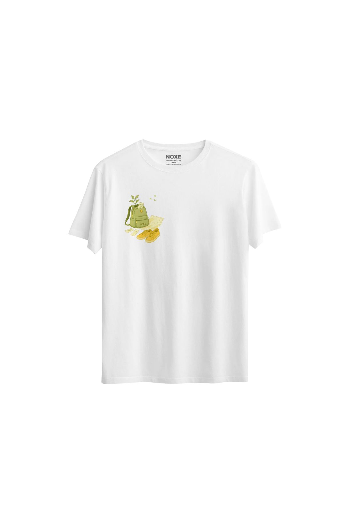 NOXE CLUB Grow & Go Regular Beyaz T-Shirt