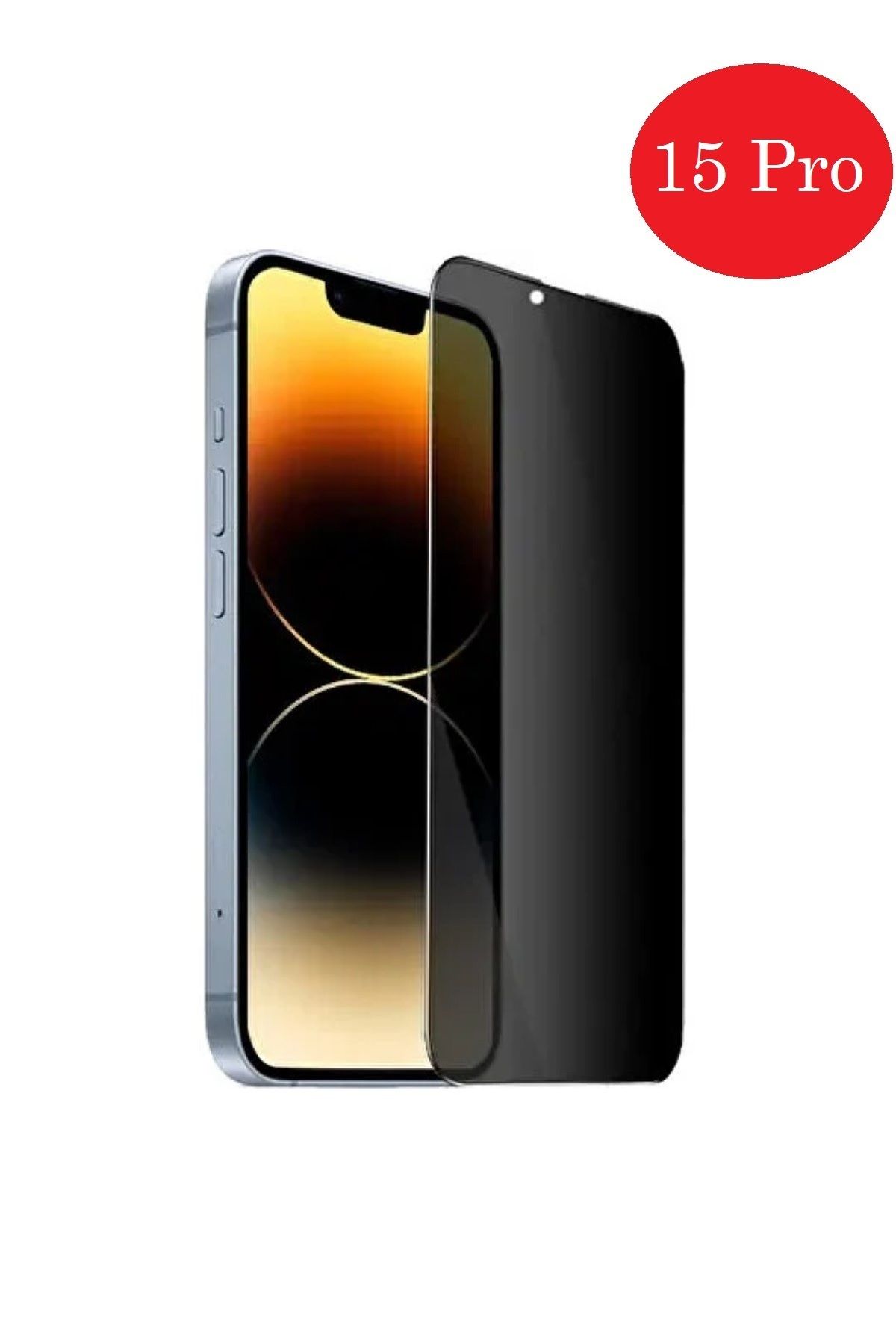 Store Apple Iphone 15 Pro Hayalet Tam Kaplayan (ANTİ STATİK) Ekran Koruyucu Kırılmaz Cam