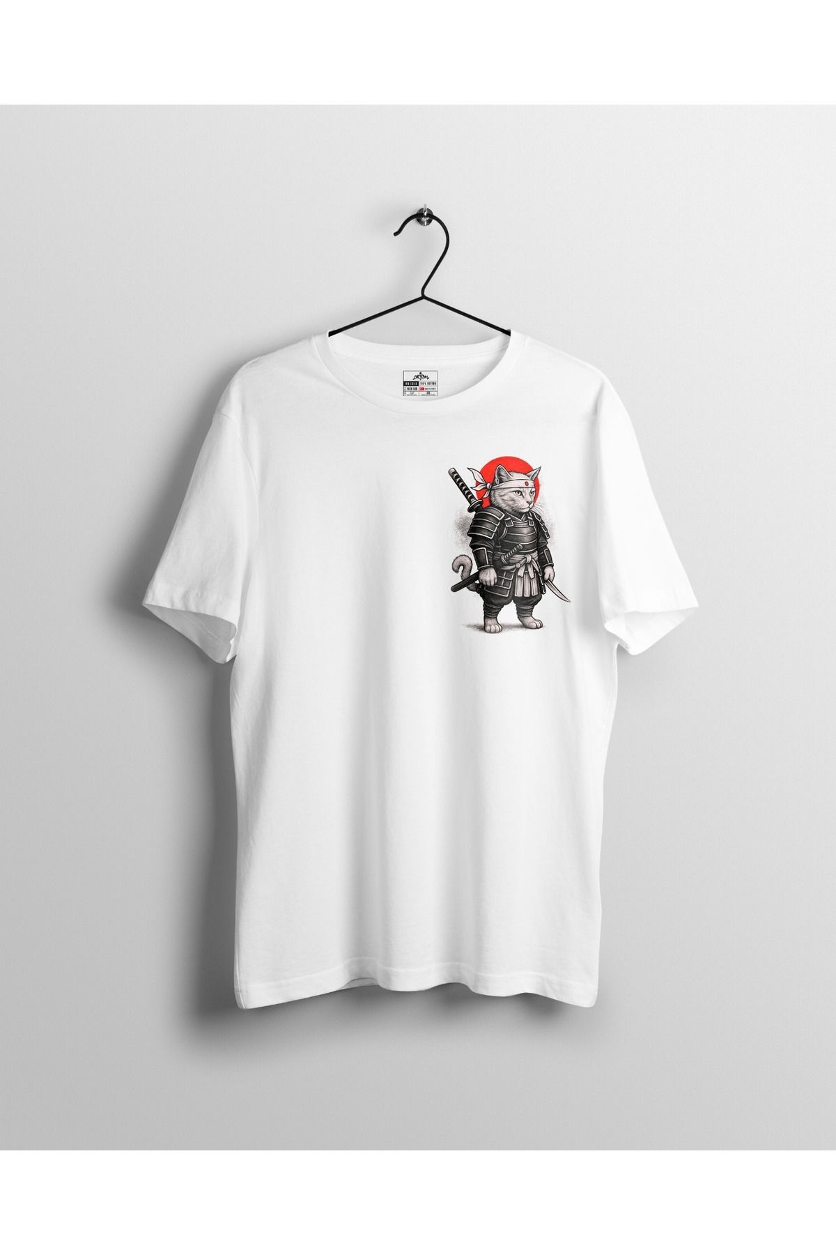 Ct Erkek Oversize Baskılı T-Shirt - Kung-Fu Cat
