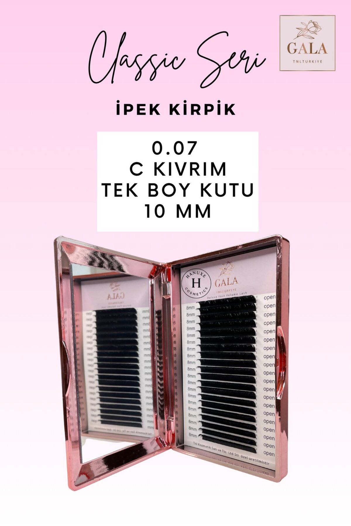 gala smart 0.07 KALINLIK / C KIVRIM / CLASSIC İPEK KİRPİK