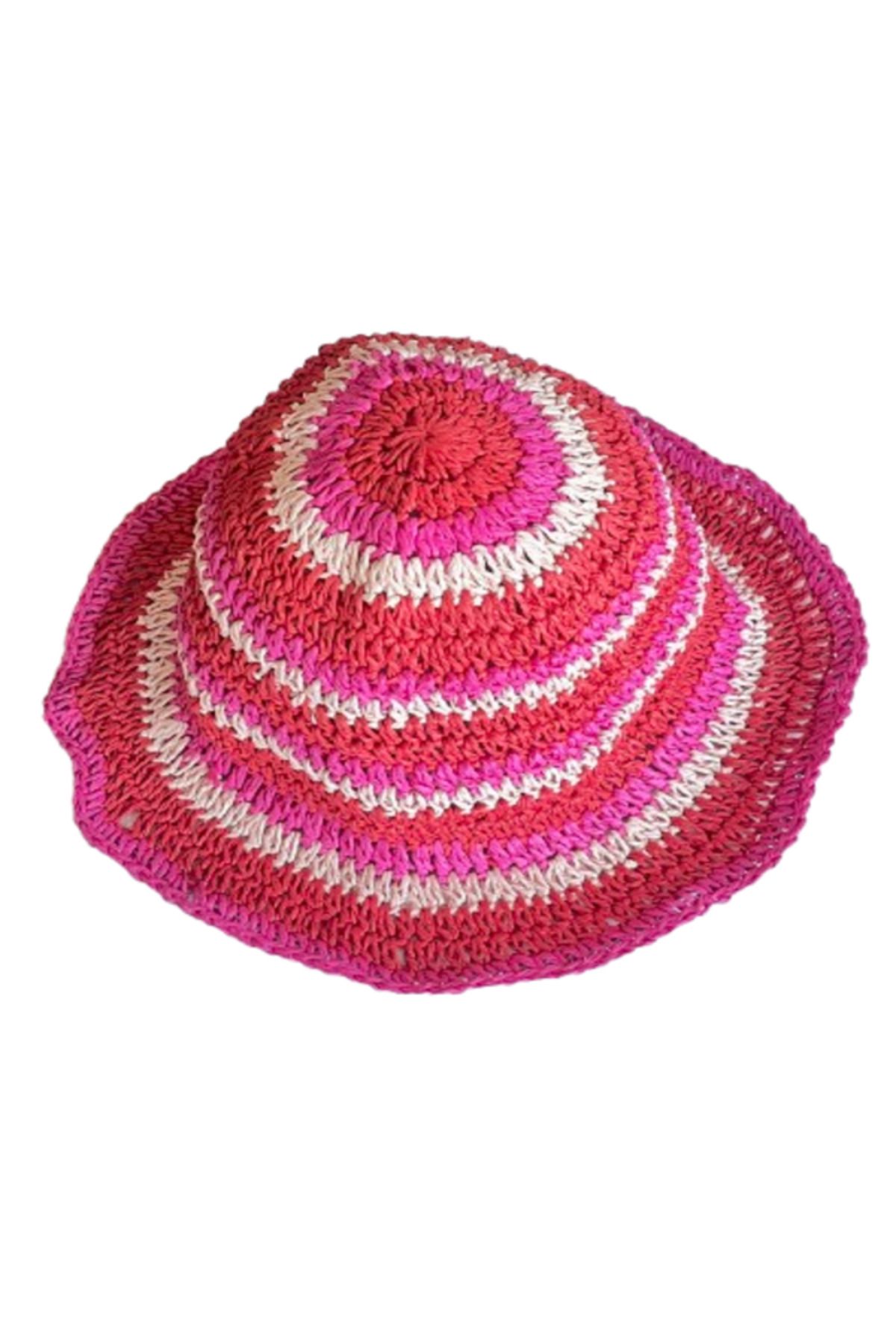 keisy El Örgüsü Hasır Premium Bucket Şapka