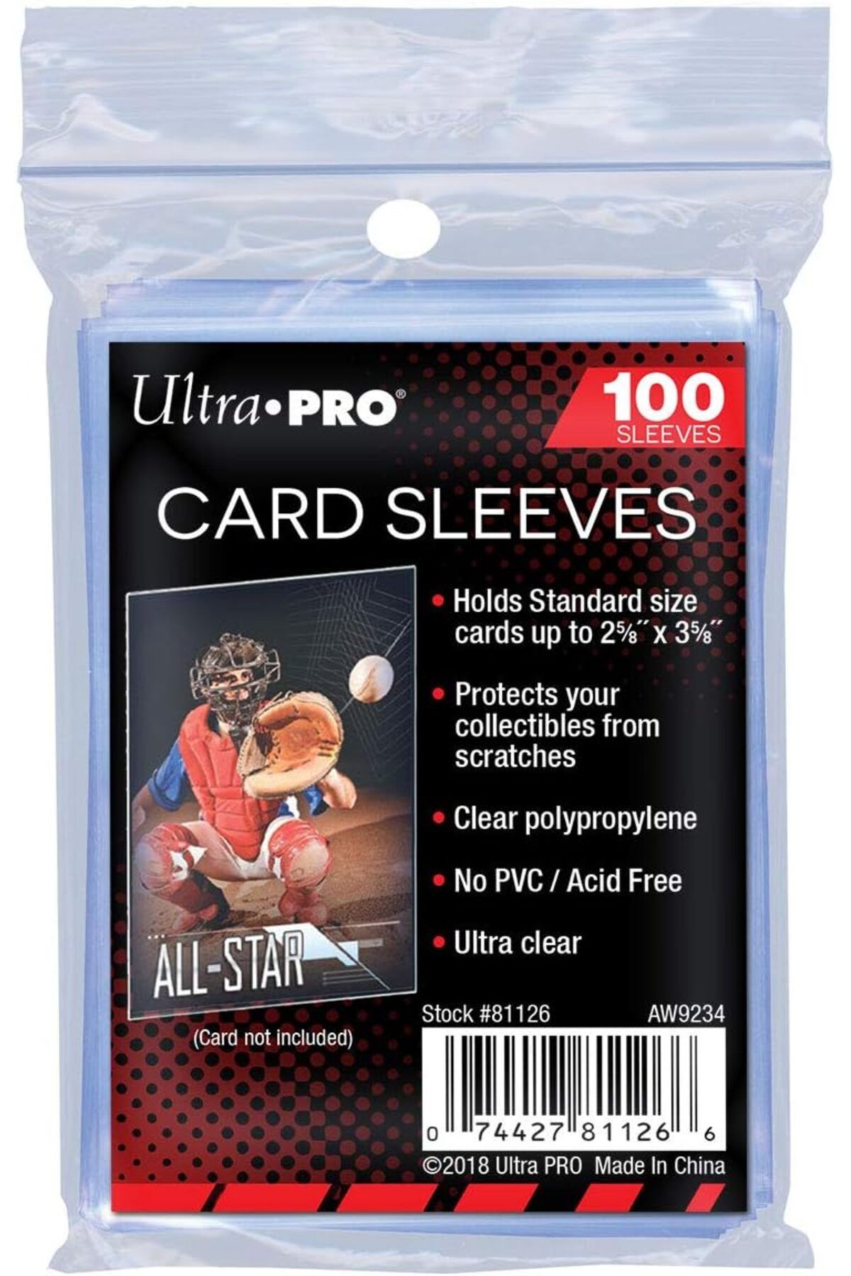 STOREMAX acelya PRO - 100 Adet Yumuşak Kart Kılıfı 2-5/8" X 3-5/8" - Değerli Spor Kartlarınızı, Oyun