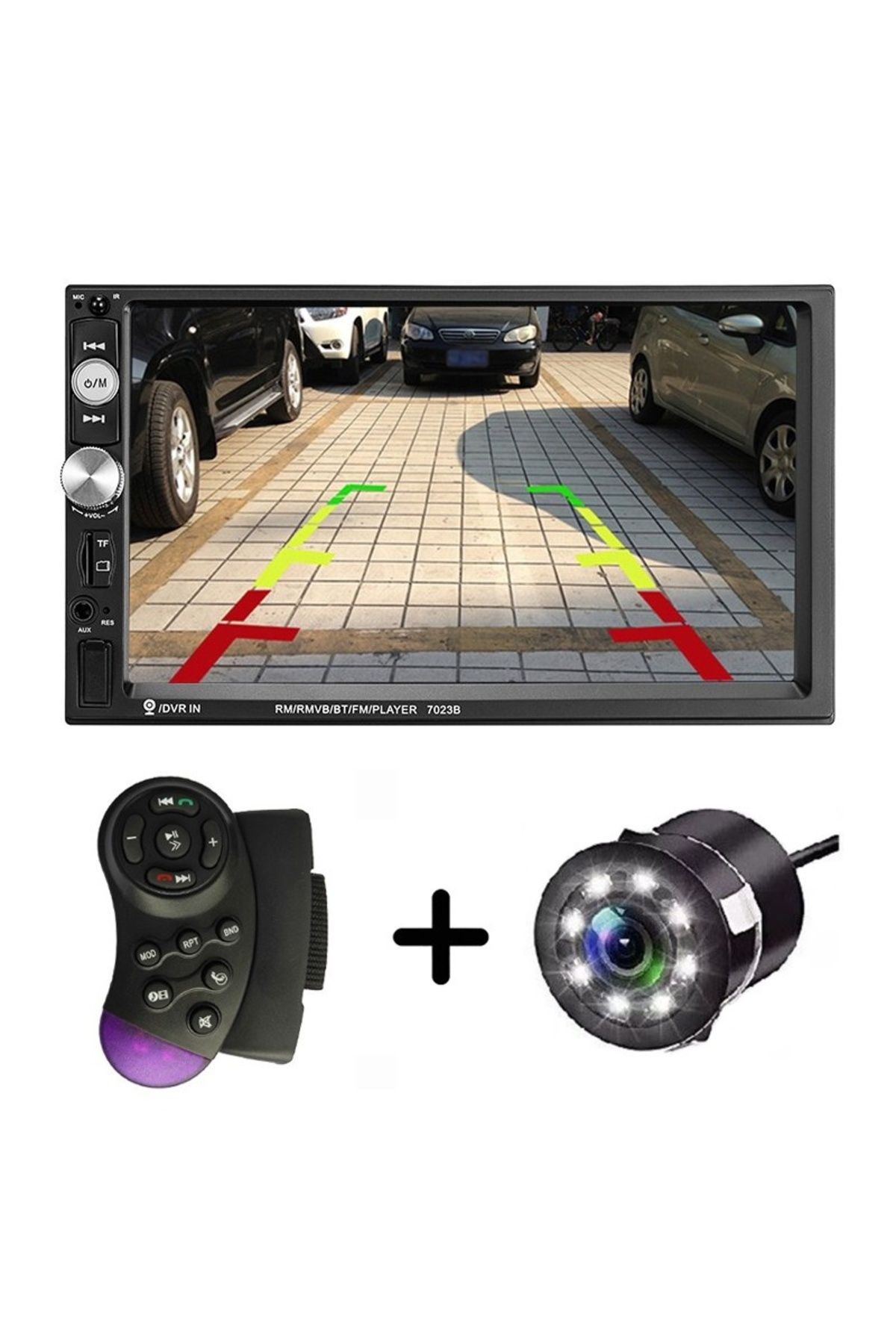 TECHSTAR-MP5 Player Car Universal 7023B Rear View Camera HD Screen 7 Inch Bluetooth MirrorLink Android IoS 9