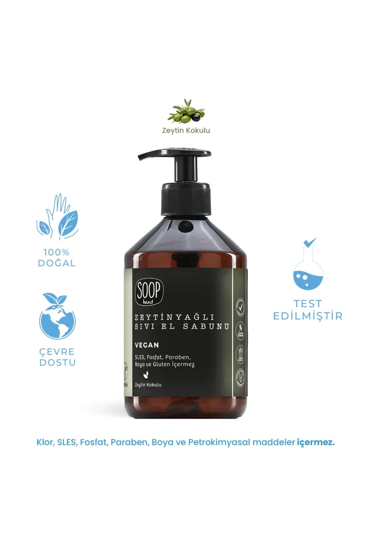 SOOP Hand Zeytinyağlı Sıvı El Sabunu 500 ml
