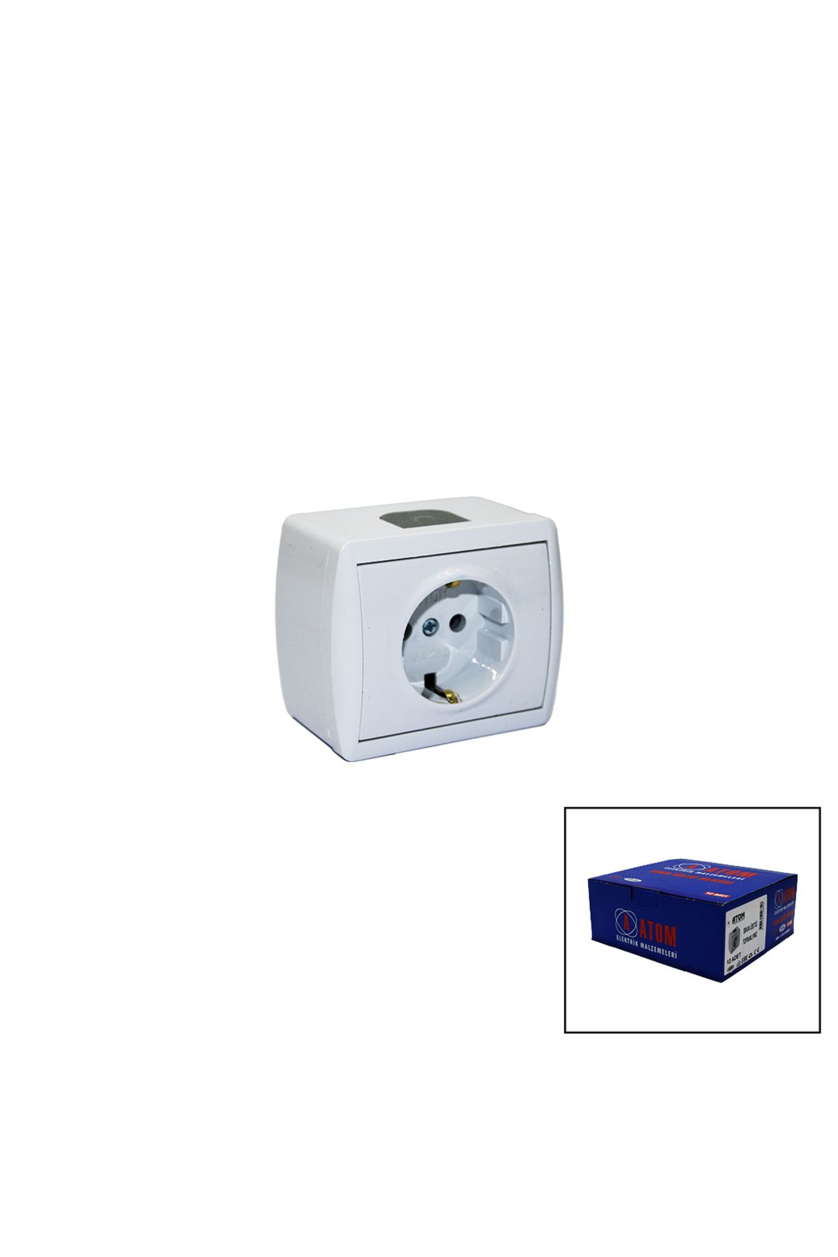 STOREMAX nffastore ATOM SIVA ÜSTÜ TOPRAKLI PRİZ Star Collectionbuy 1051353