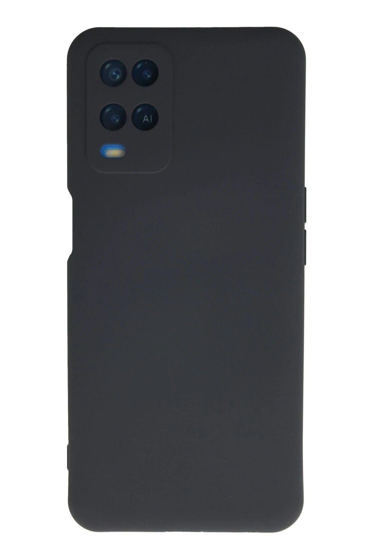 Toptan Bulurum Oppo A54 4G Kılıf Nano içi Kadife Silikon - Lacivert