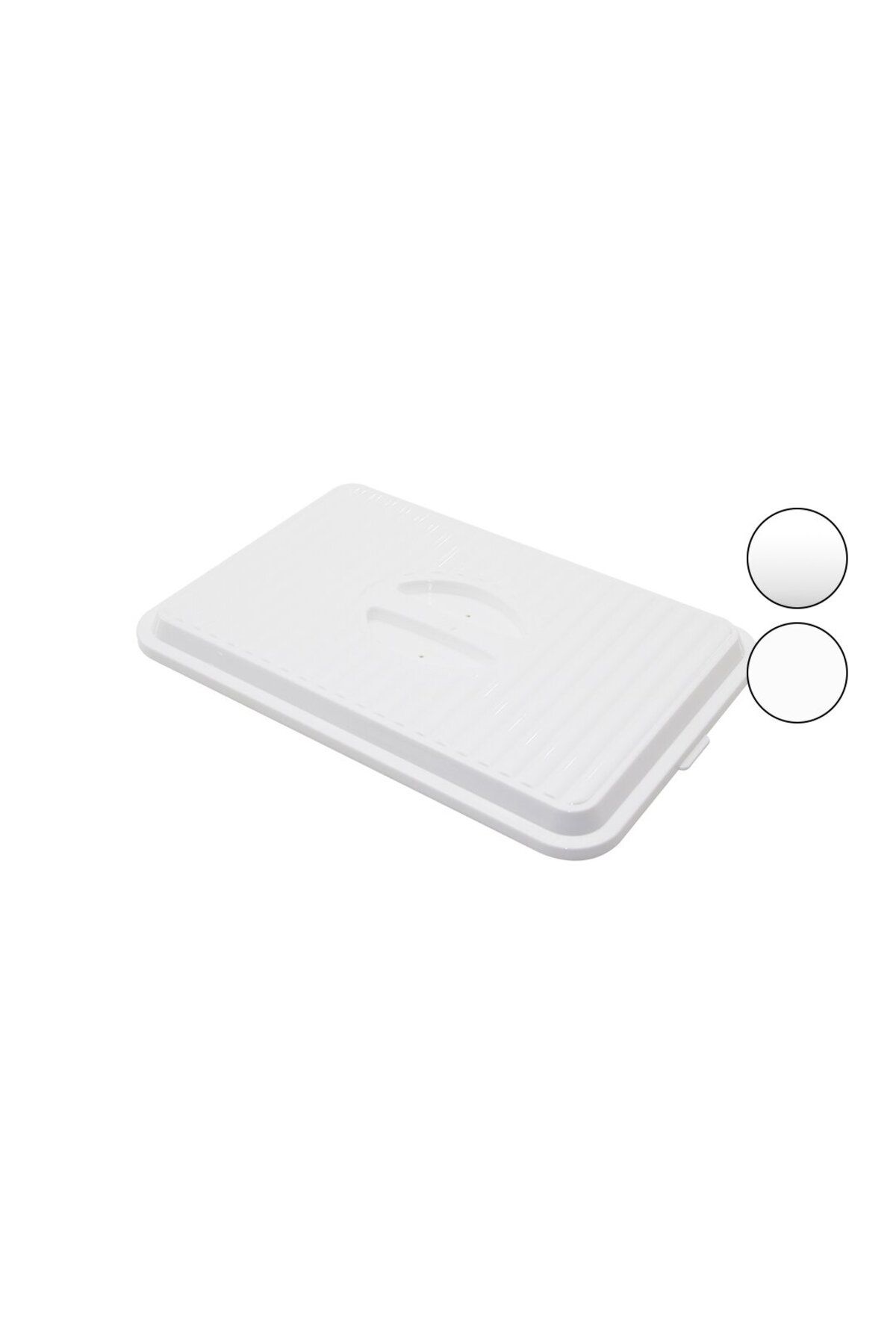 STOREMAX nffastore DİKDÖRTGEN BORCAM KAPAK PLASTİK=BEYAZ-ŞEFF 27 X 40CM SICAK HAVA TAHLİYE DELİKL