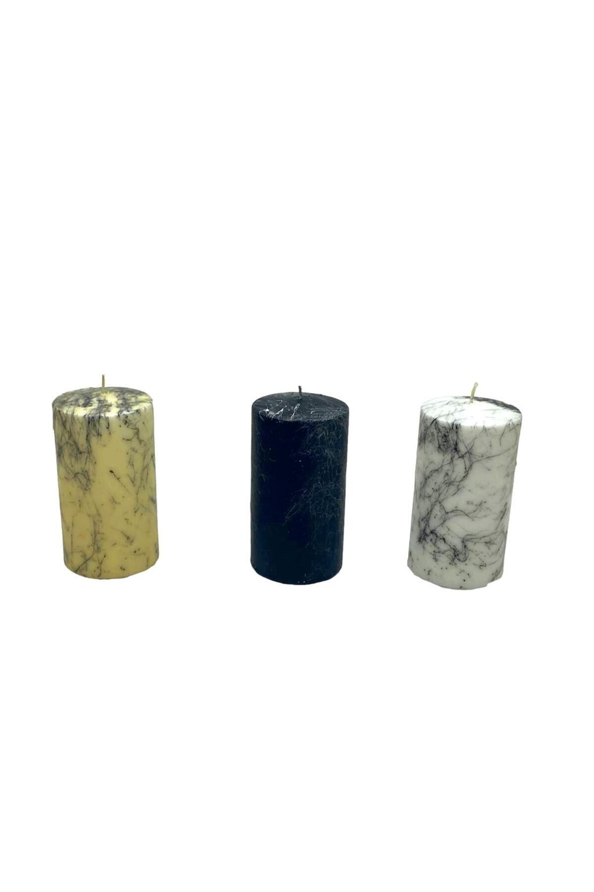STOREMAX nffastore BÜYÜK MERMER DESENLİ MUM Star Collectionbuy 1051353