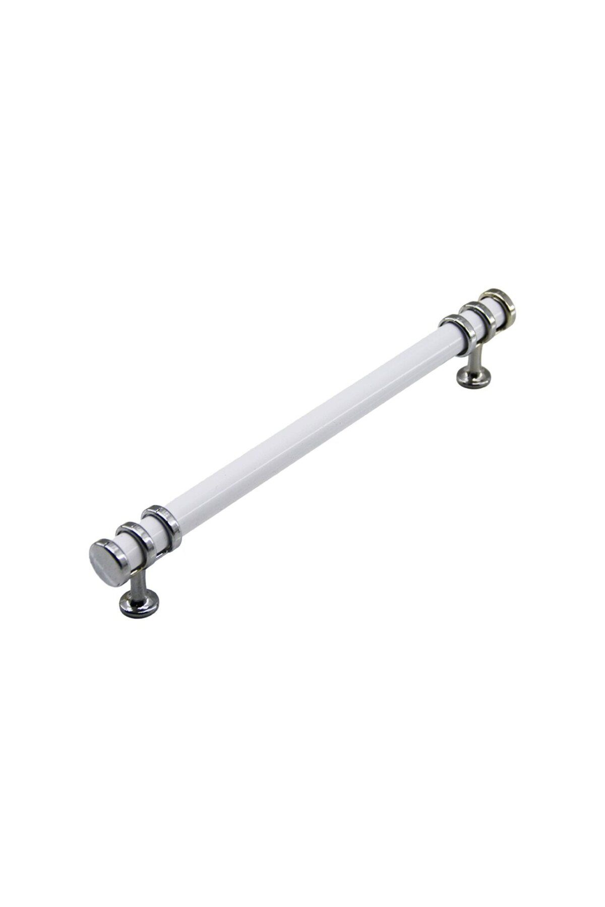 STOREMAX nffastore 16CM YÜZÜK KROM - KULP BEYAZ BORU ÇEKMECE KULP Star Collectionbuy 1051353