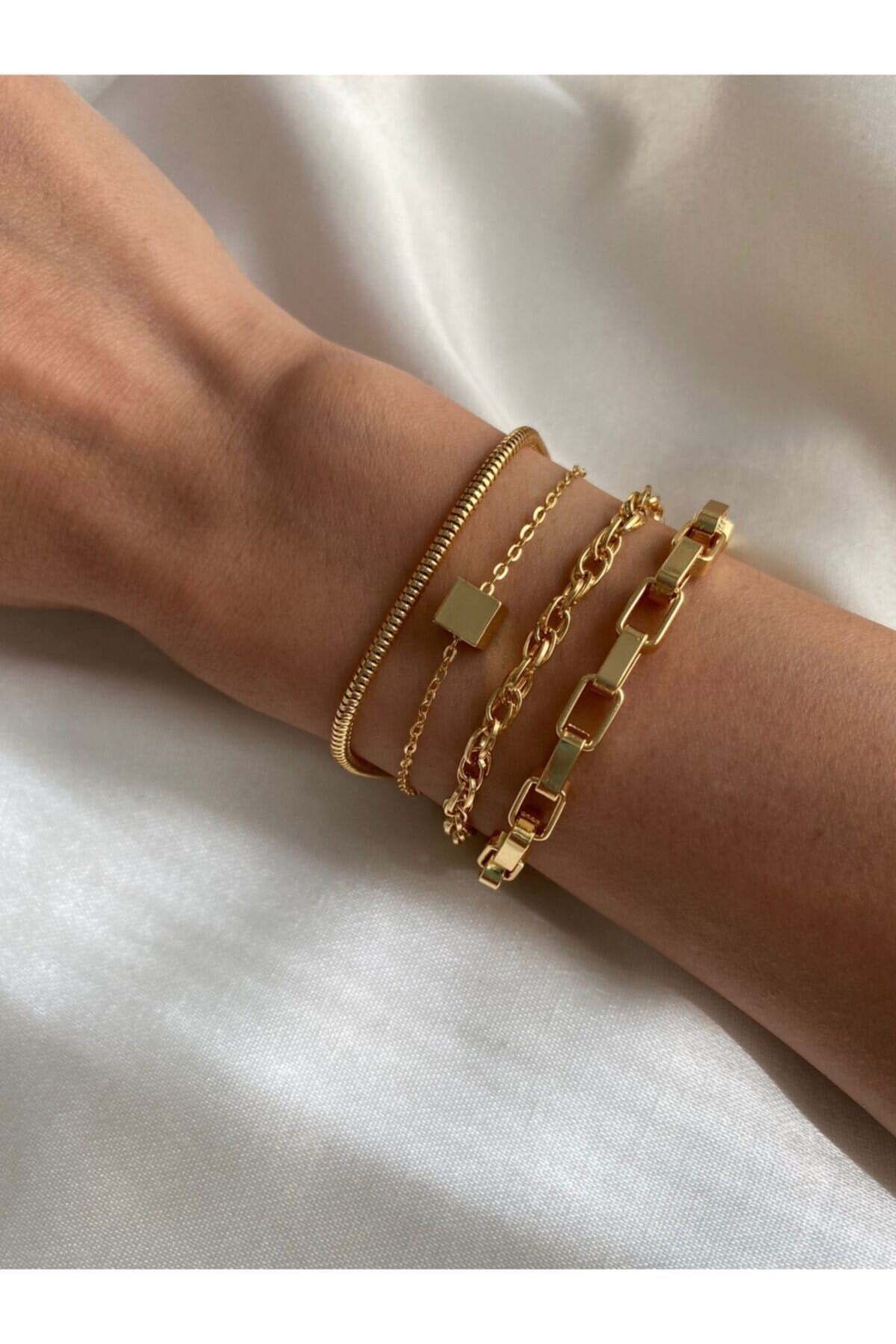 Store ✨ Gold Chain Bileklik Seti