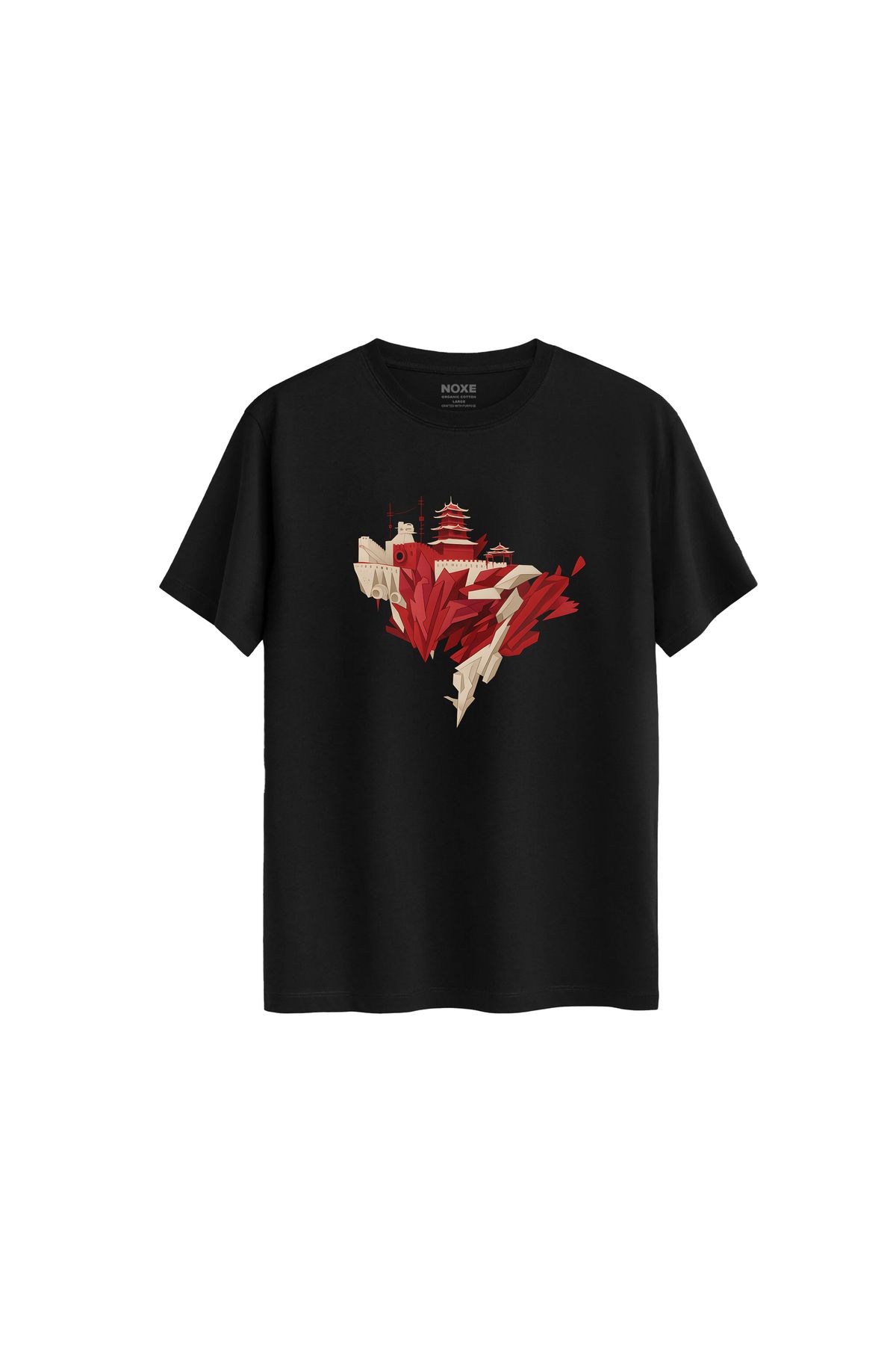 NOXE CLUB Silent Siege Regular Siyah T-Shirt