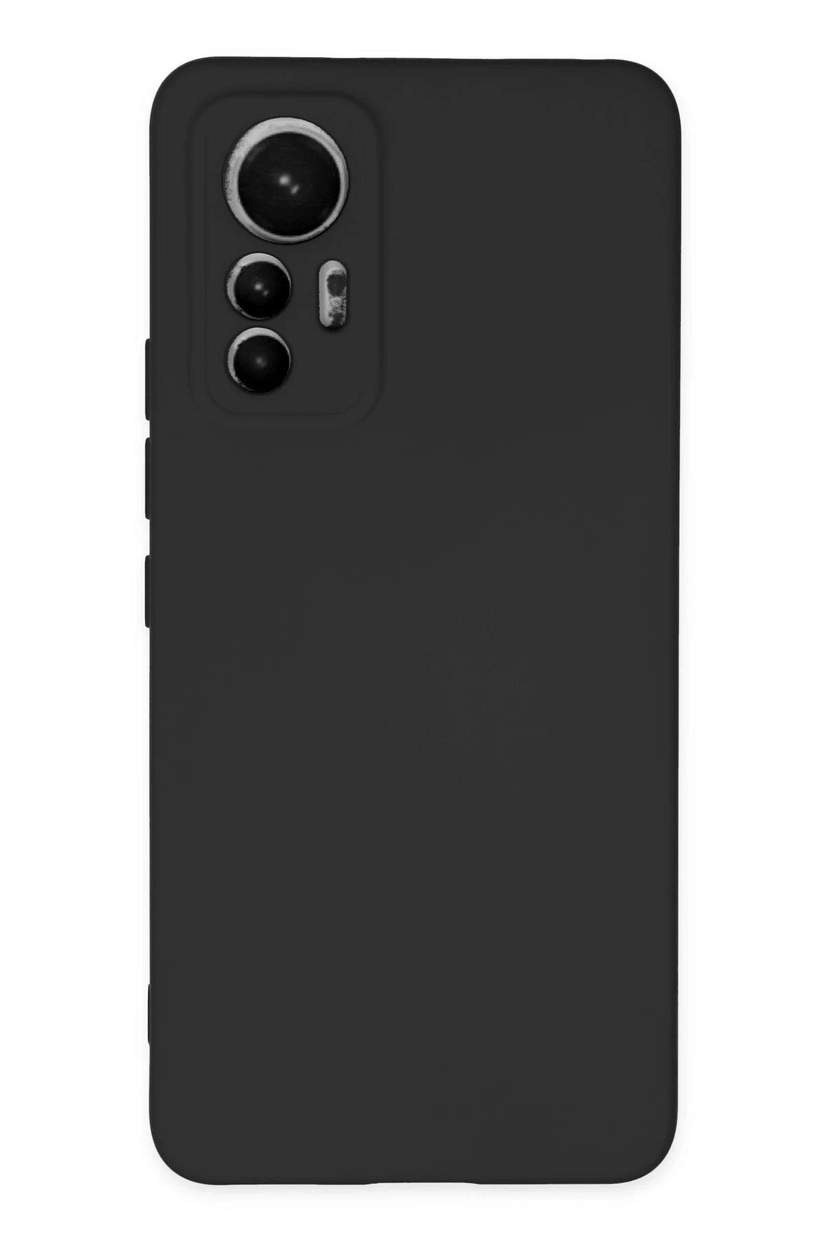 Toptan Bulurum Xiaomi Mi 12 Lite Kılıf Nano içi Kadife Silikon - Siyah