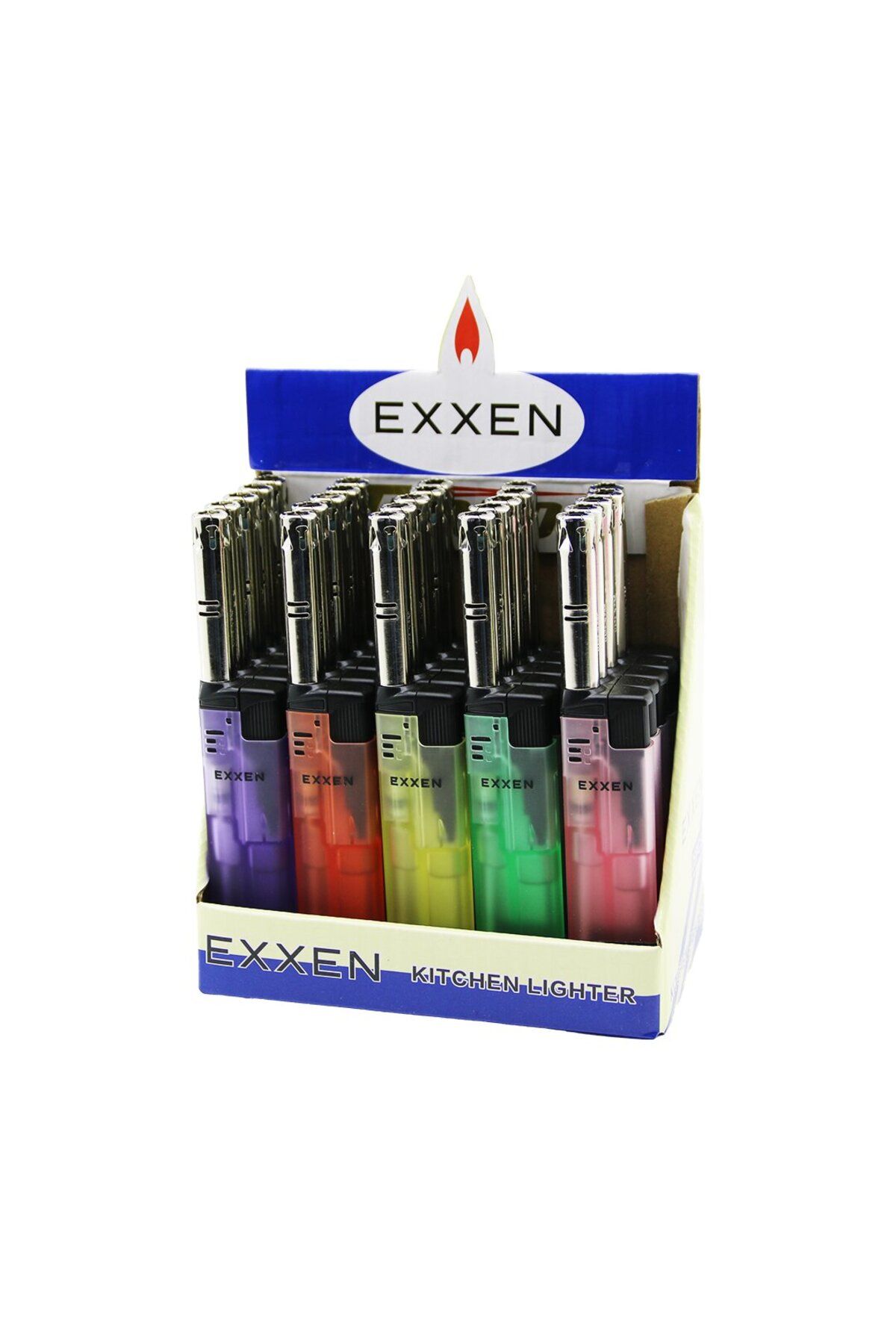 STOREMAX nffastore IZGARALI - RÜZGAR MUTK ÇAKMAK ŞEFF RENKLİ GÖVDE - ALEV AYARI Star Collectionbuy 105