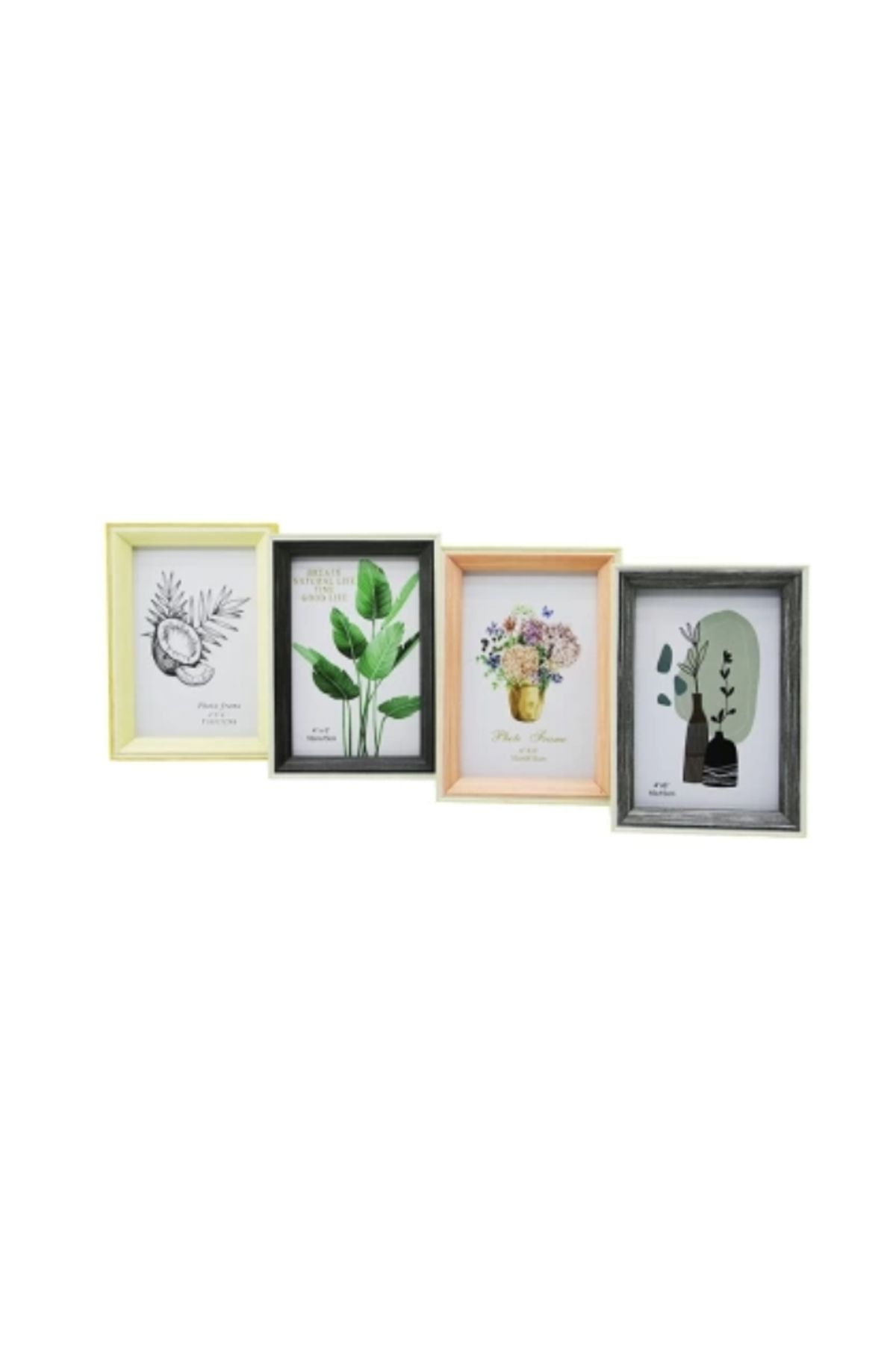 ibico İbico İ12-020 ( 4"x6" & 10x15cm ) ( İnce & Tek Renk Çerçeve ) Ahşap Resim Çerçevesi *36=k