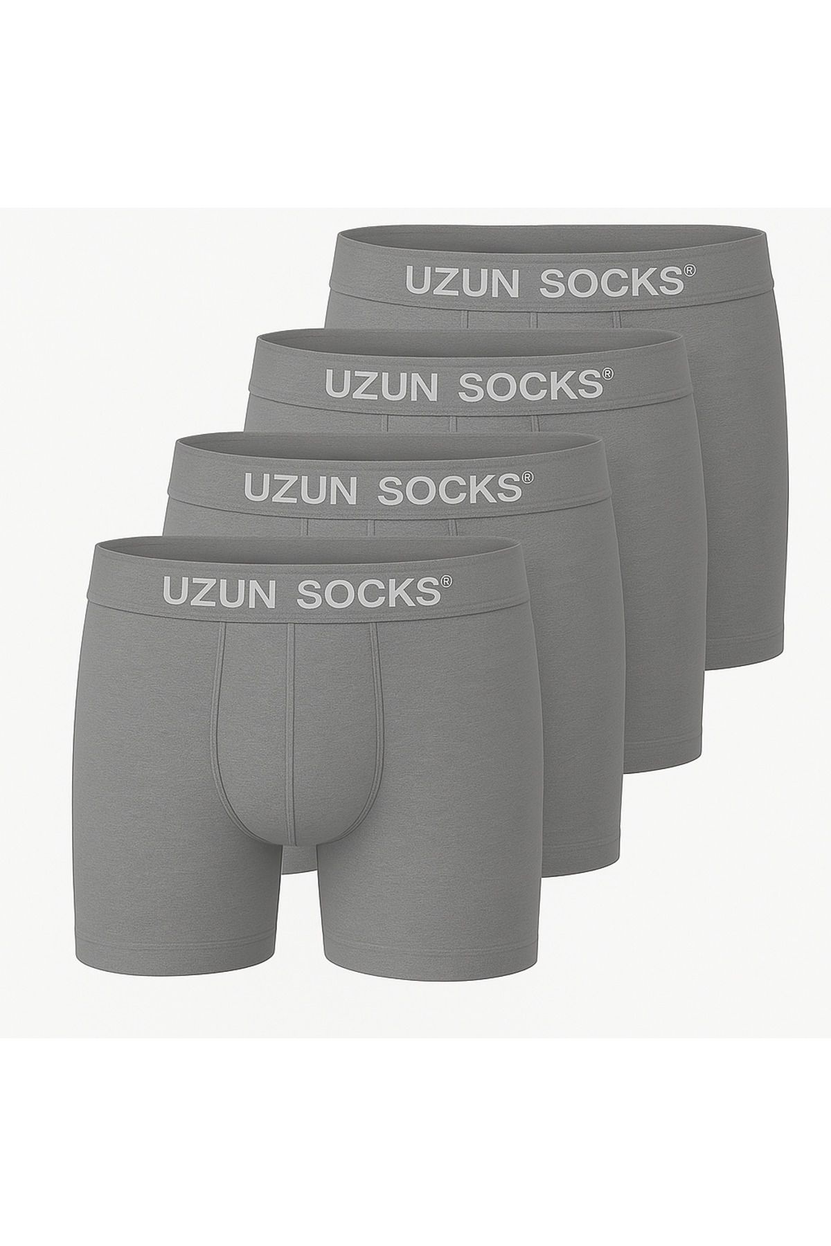 UZN SOCKS Uzun Socks Erkek Boxer - %100 Pamuklu, Nefes Alabilir Rahat İç Giyim
