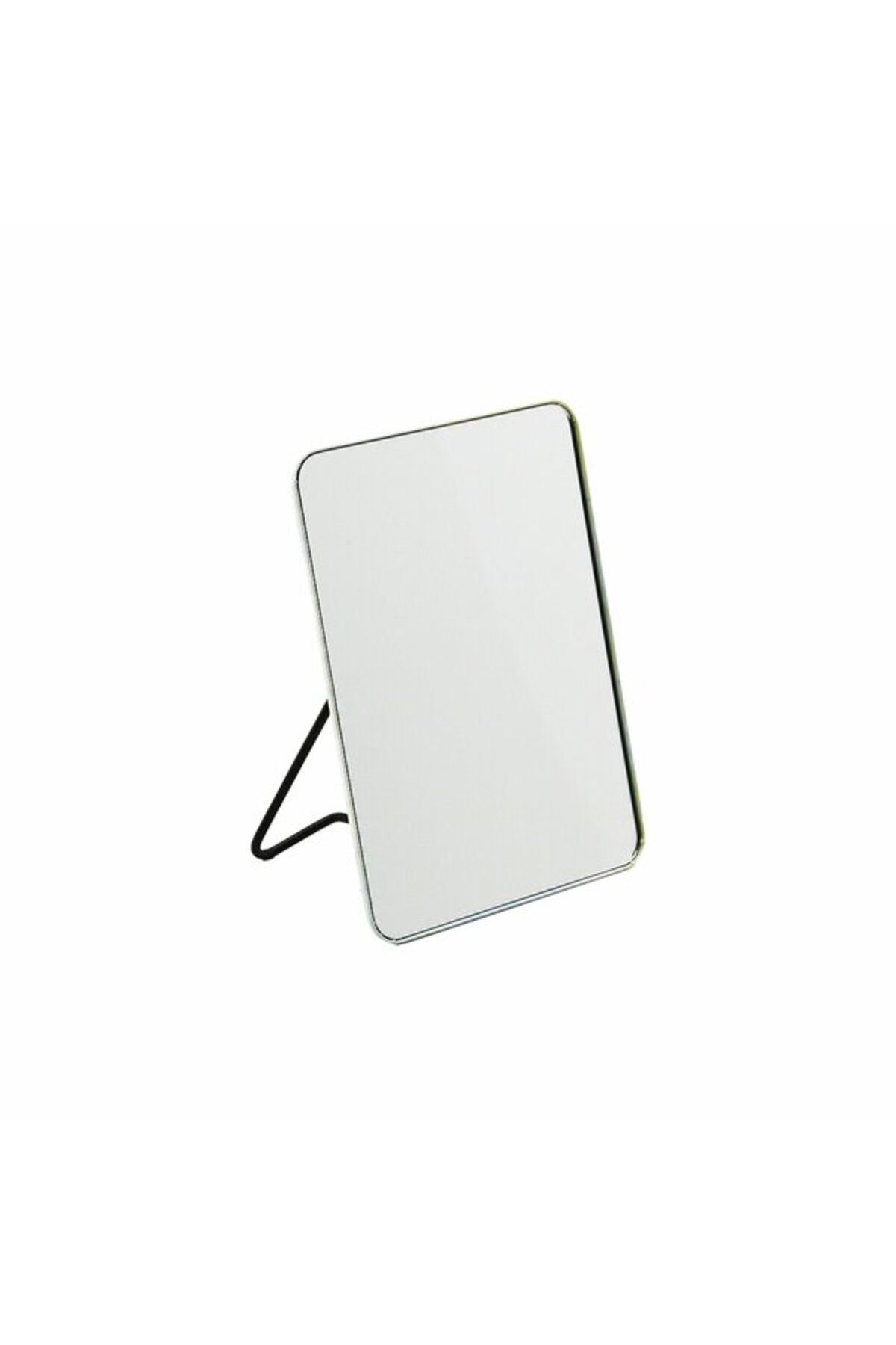 STOREMAX nffastore DİKDÖRTGEN MAKYAJ AYNASI METAL ARKA AYAKLIK - RENKLİ DESENLİ ÇERÇEVE = 12.5X16.5CM