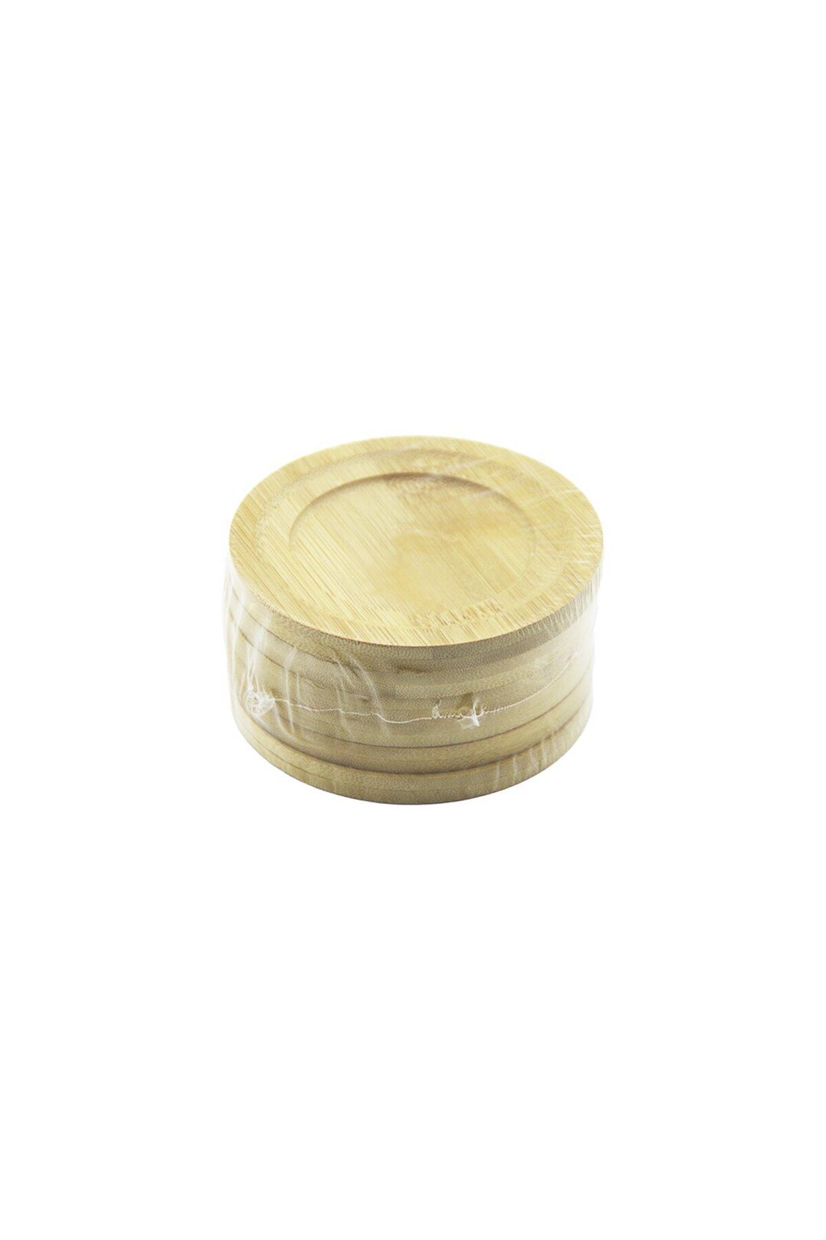 STOREMAX nffastore YUVARLAK= ÇAP: 9.7CM 6PCS BAMBU - AHŞAP ÇAY TABAK Star Collectionbuy 1051353