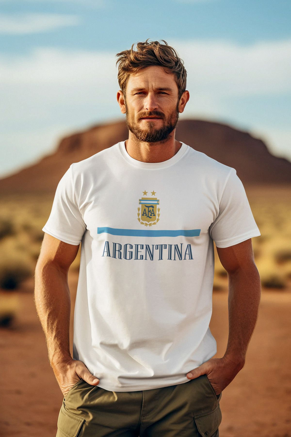 Biy Store Arjantin milli takım forma futbol sırt baskılı unisex kısa kollu erkek tişört kadın t-shirt