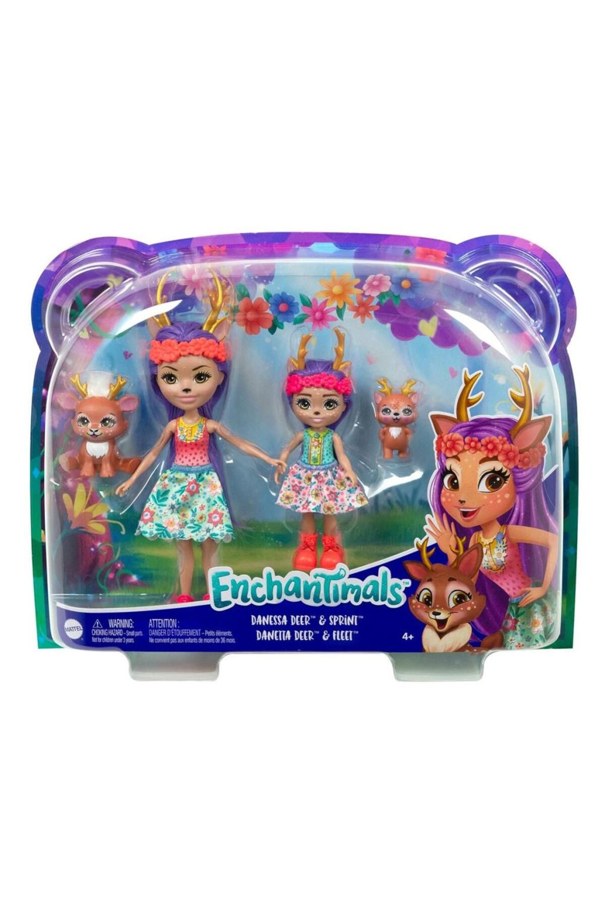 MLS HOME Nessiworld HCF79 Enchantimals Kız Kardeş Bebekler Serisi