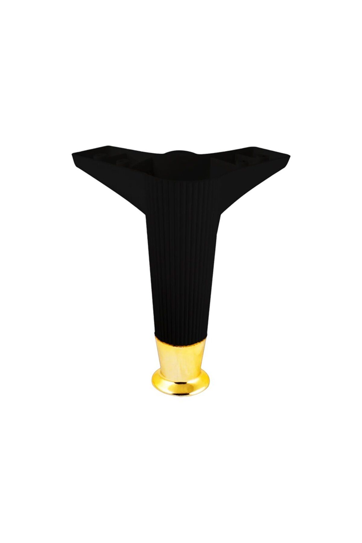 STOREMAX nffastore 15CM - SİYAH - GOLD UÇLU PLASTİK MOBİLYA - KOLTUK AYAK Star Collectionbuy 1051353