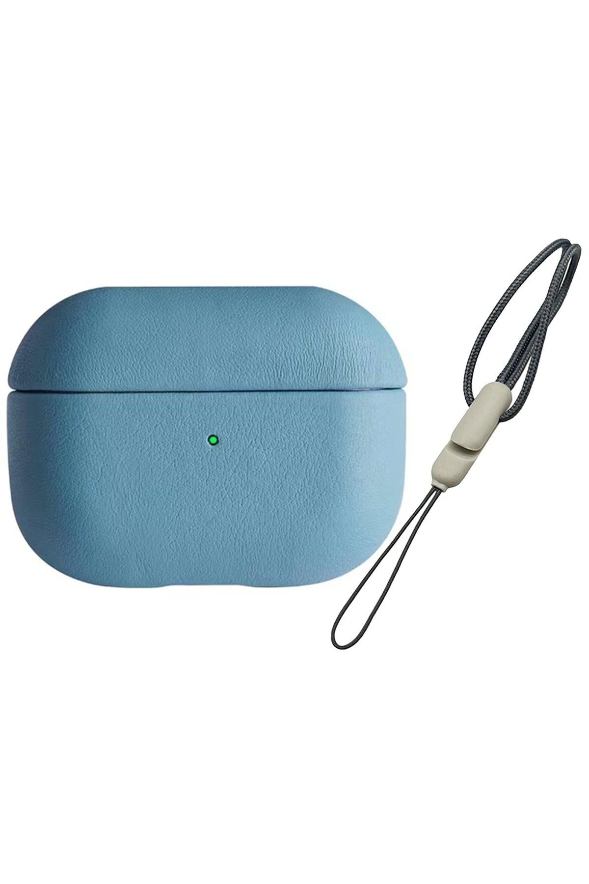 Toptan Bulurum Airpods 3 (3.nesil) 405 Deri Kılıf - Sierra Blue